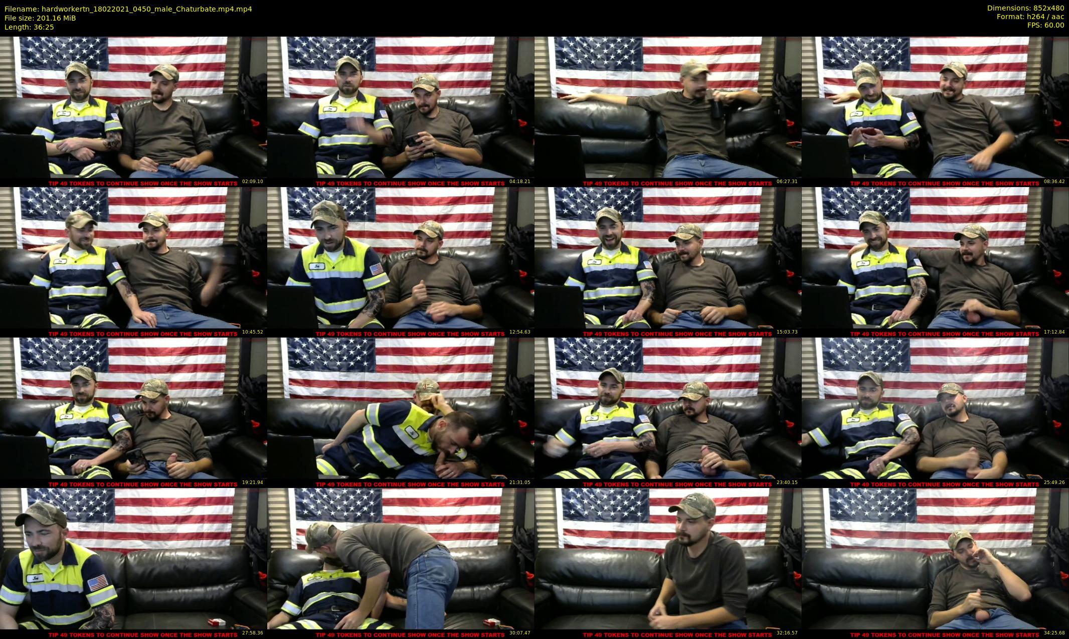 hardworkertn — 37 minute Chaturbate male cam show recording, 480p, Feb 18, 2021