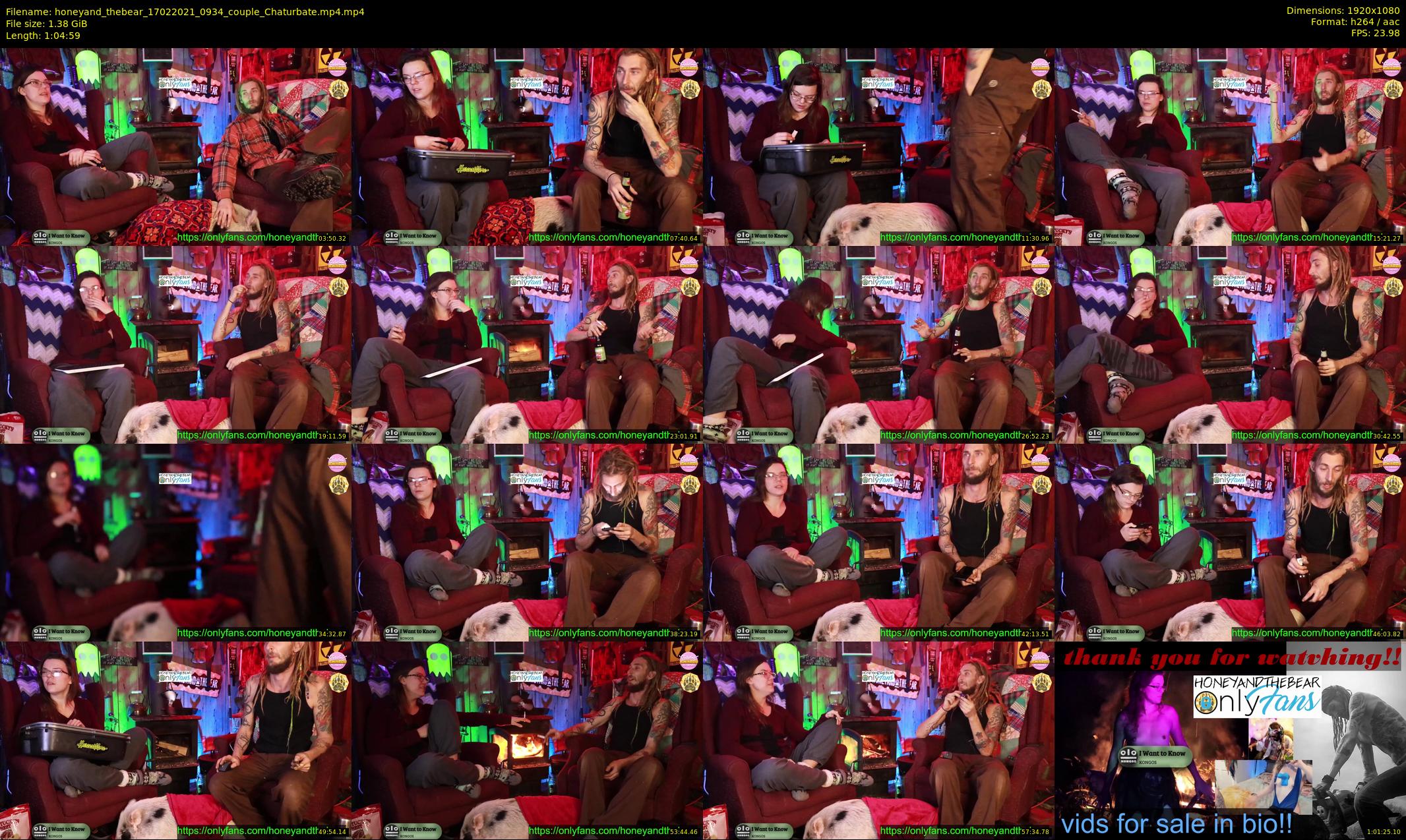 honeyand_thebear — 65 minute Chaturbate couple cam show recording, 1080p, Feb 17, 2021