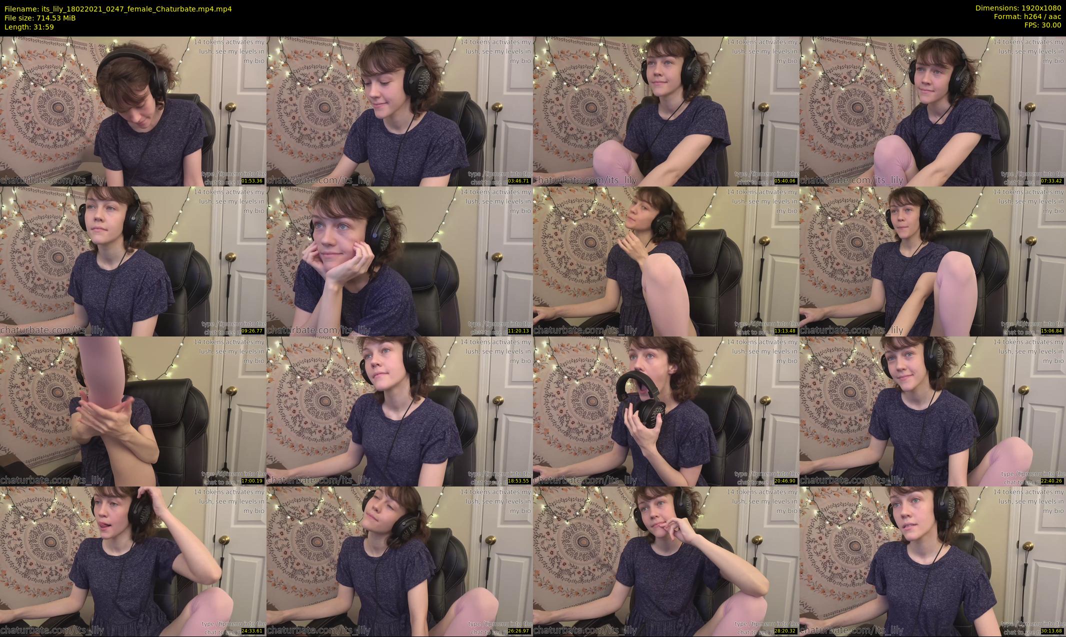 its_lily — 32 minute Chaturbate female cam show recording, 1080p, Feb 18, 2021
