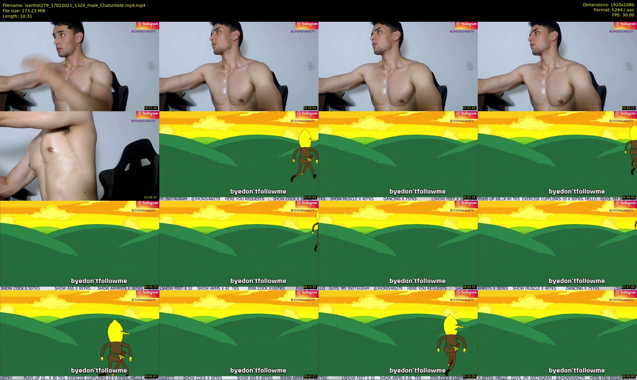 ivanhot279 — 11 minute Chaturbate male cam show recording, 1080p, Feb 17, 2021