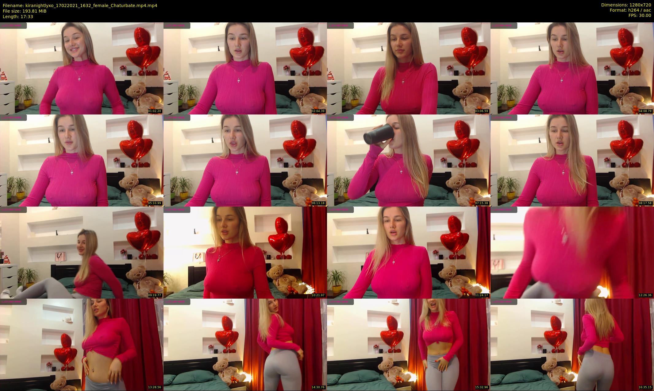 kiranightlyxo — 18 minute Chaturbate female cam show recording, 720p, Feb 17, 2021