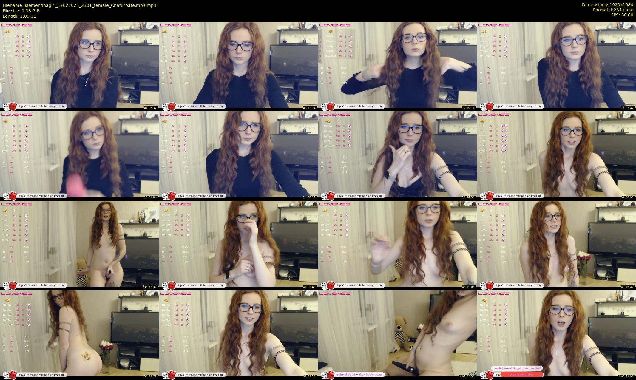klementinagirl — 70 minute Chaturbate female cam show recording, 1080p, Feb 17, 2021
