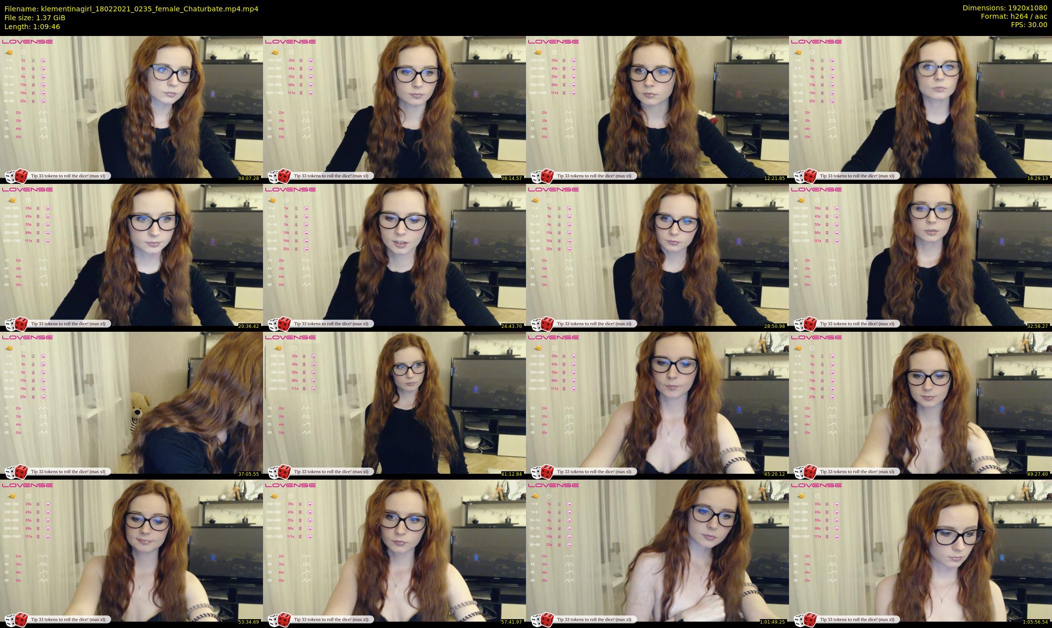 klementinagirl — 70 minute Chaturbate female cam show recording, 1080p, Feb 18, 2021