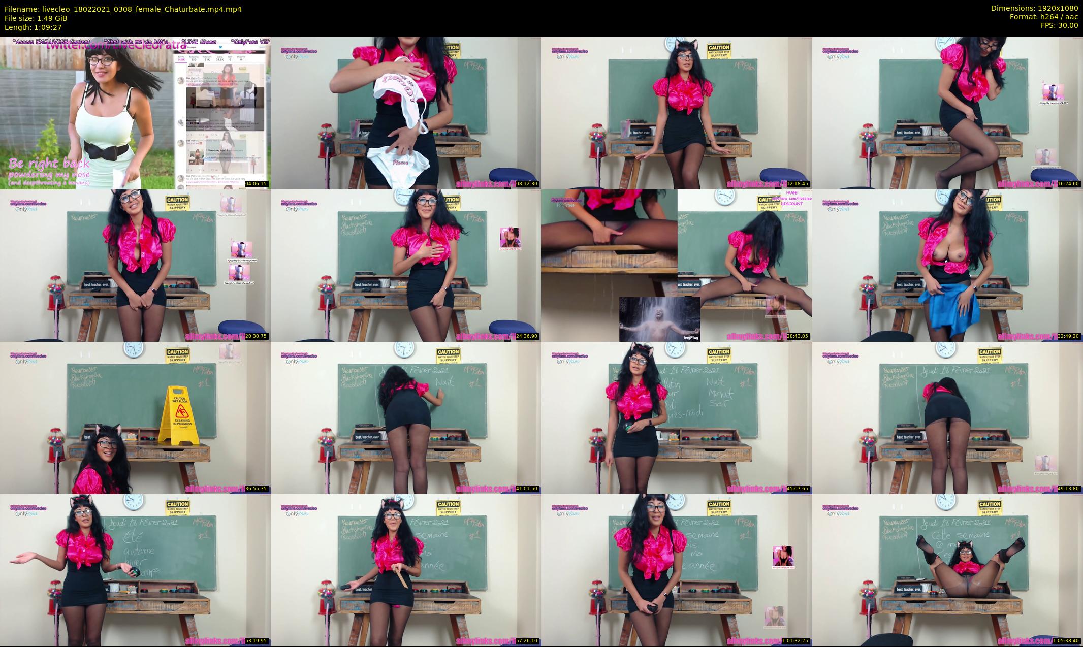 livecleo — 70 minute Chaturbate female cam show recording, 1080p, Feb 18, 2021