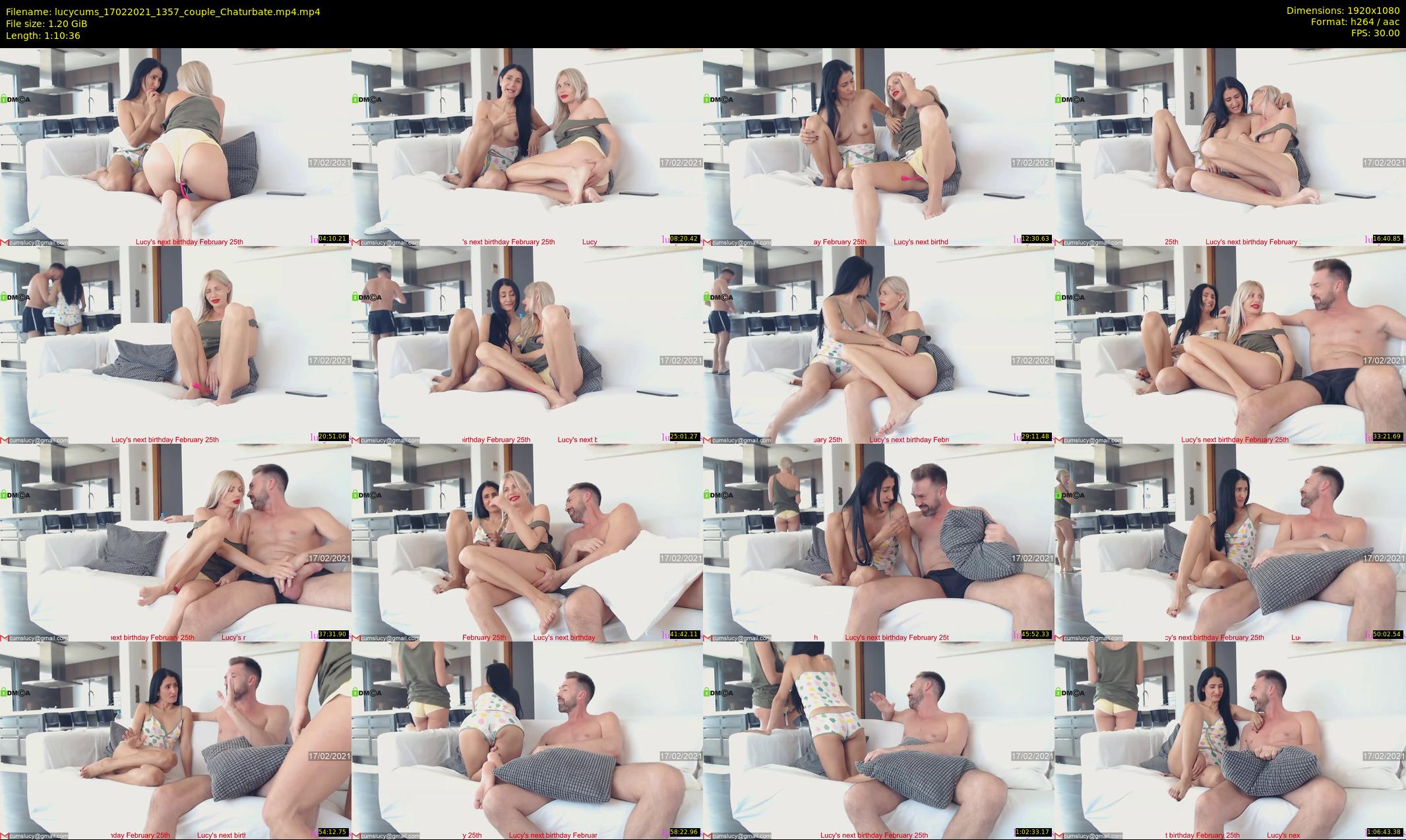 lucycums — 71 minute Chaturbate couple cam show recording, 1080p, Feb 17, 2021