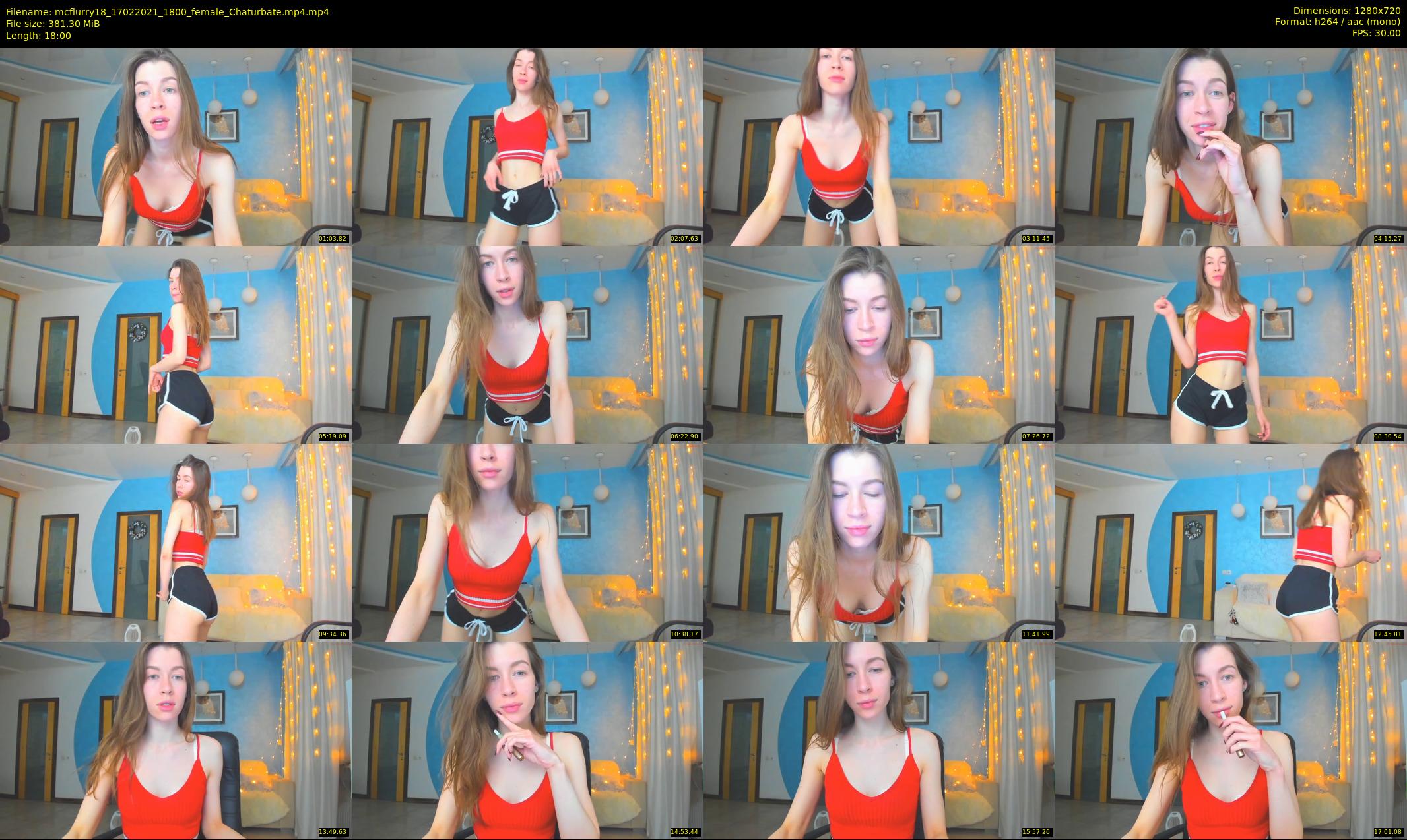 mcflurry18 — 18 minute Chaturbate female cam show recording, 720p, Feb 17, 2021