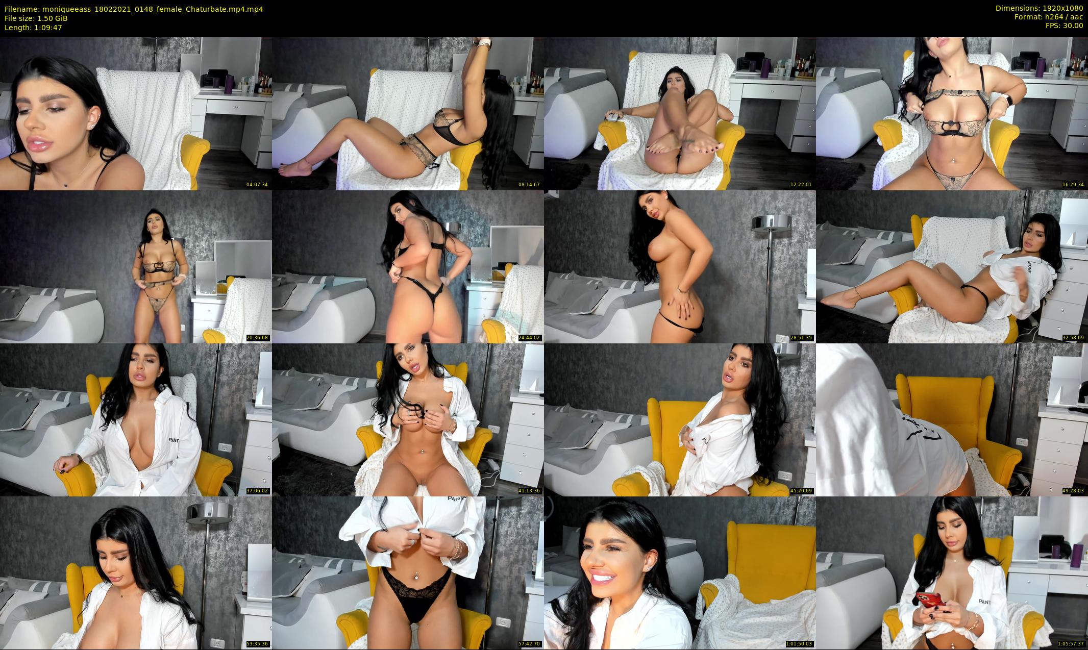 moniqueeass — 70 minute Chaturbate female cam show recording, 1080p, Feb 18, 2021