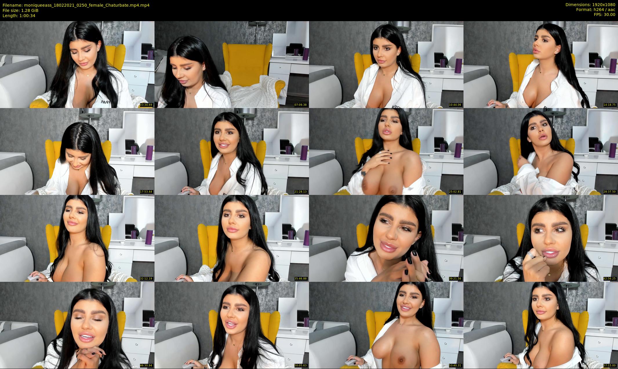 moniqueeass — 61 minute Chaturbate female cam show recording, 1080p, Feb 18, 2021