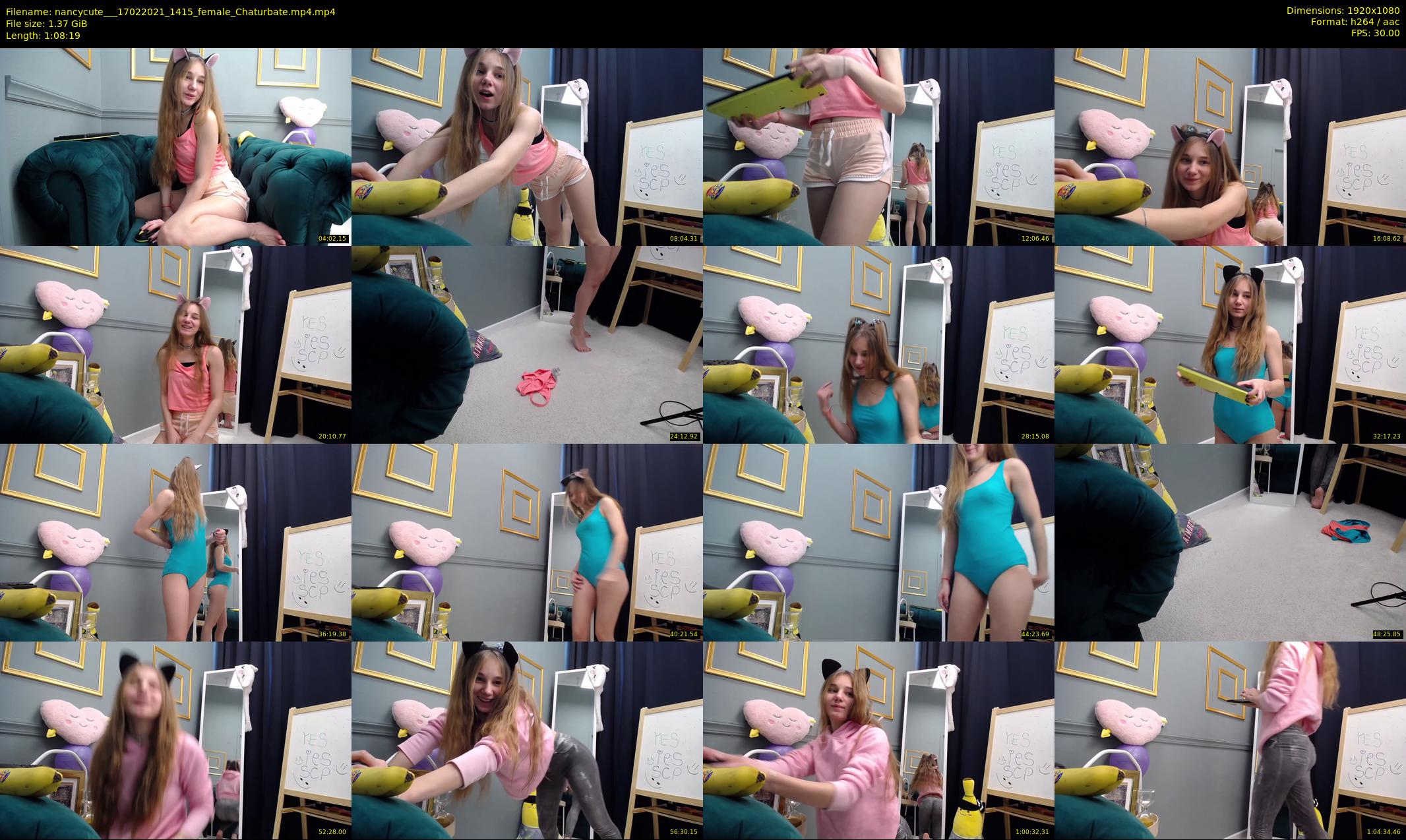 nancycute__ — 69 minute Chaturbate female cam show recording, 1080p, Feb 17, 2021