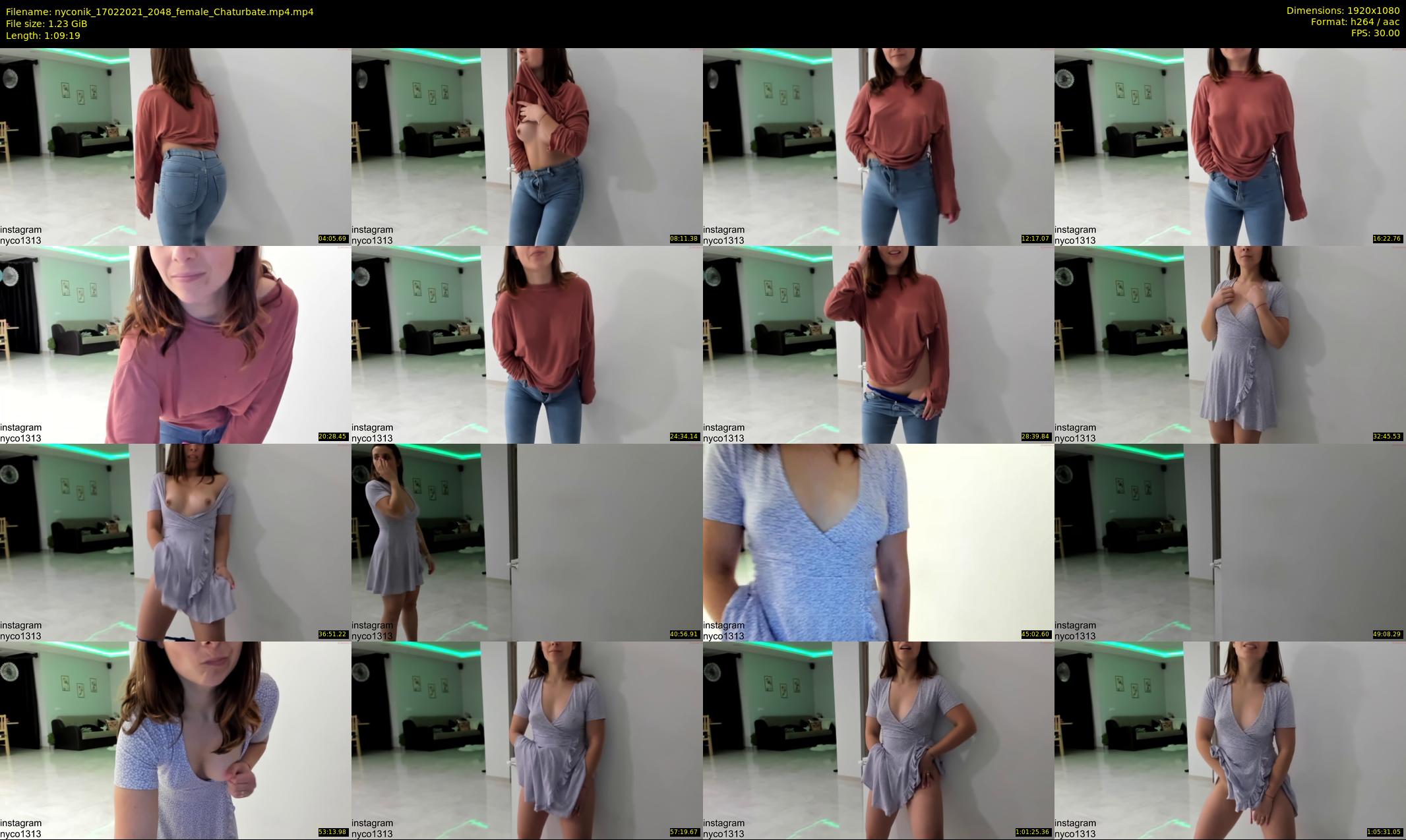 nyconik — 70 minute Chaturbate female cam show recording, 1080p, Feb 17, 2021