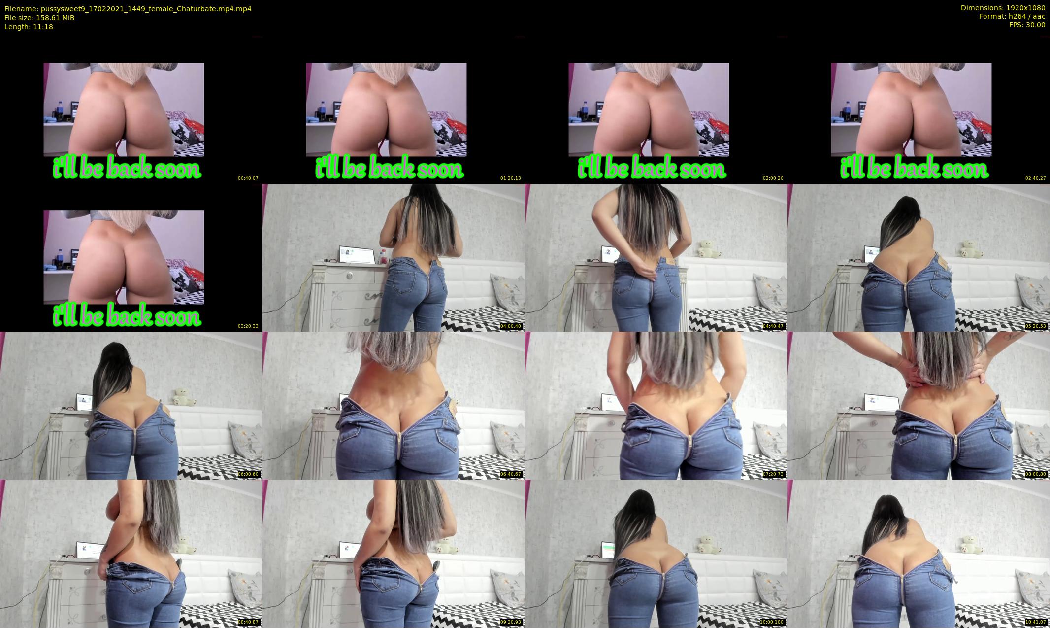 pussysweet9 — 12 minute Chaturbate female cam show recording, 1080p, Feb 17, 2021