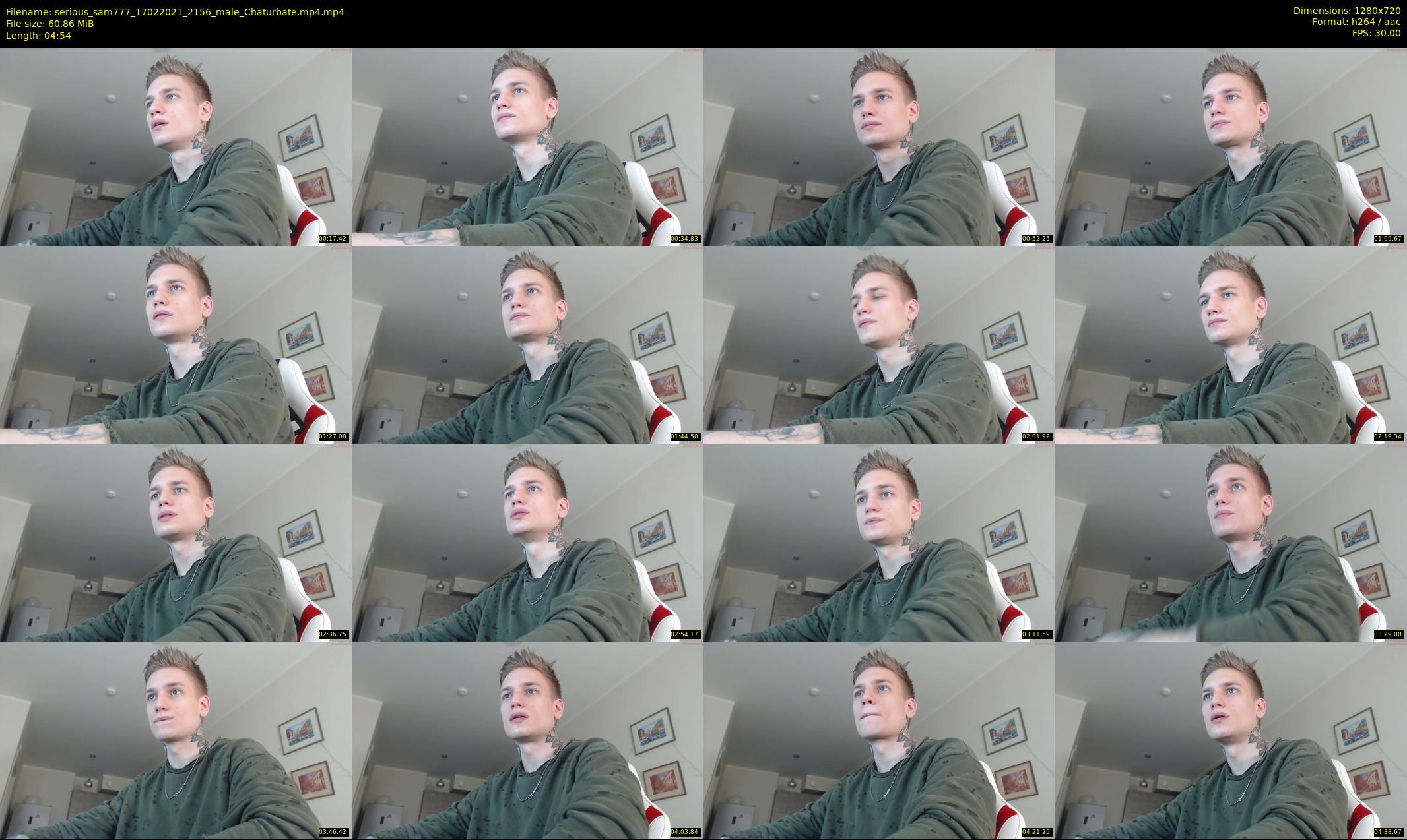 serious_sam777 — 5 minute Chaturbate male cam show recording, 720p, Feb 17, 2021
