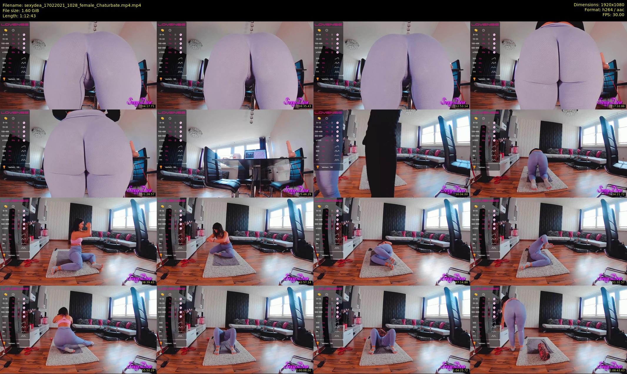 sexydea — 73 minute Chaturbate female cam show recording, 1080p, Feb 17, 2021