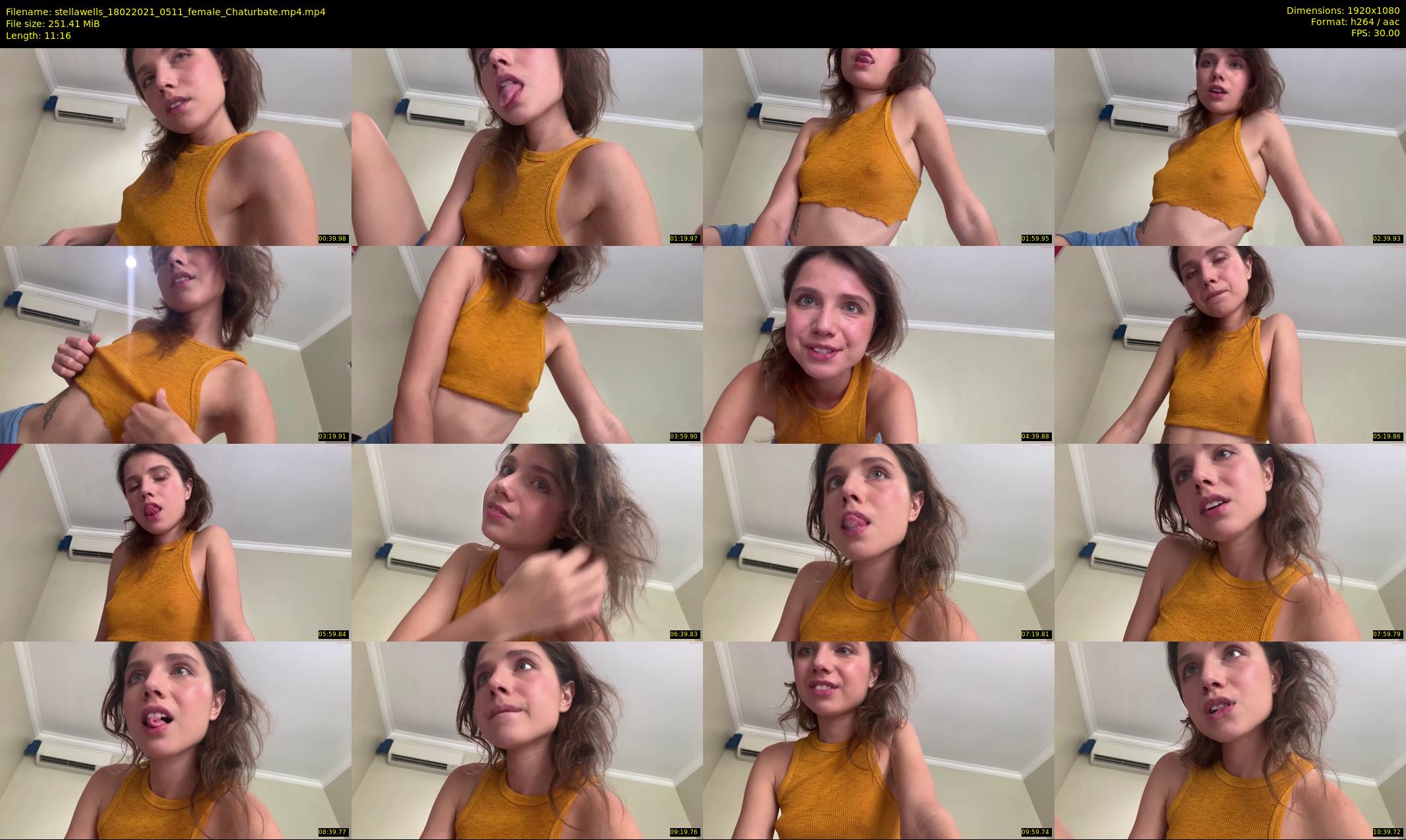 stellawells — 12 minute Chaturbate female cam show recording, 1080p, Feb 18, 2021