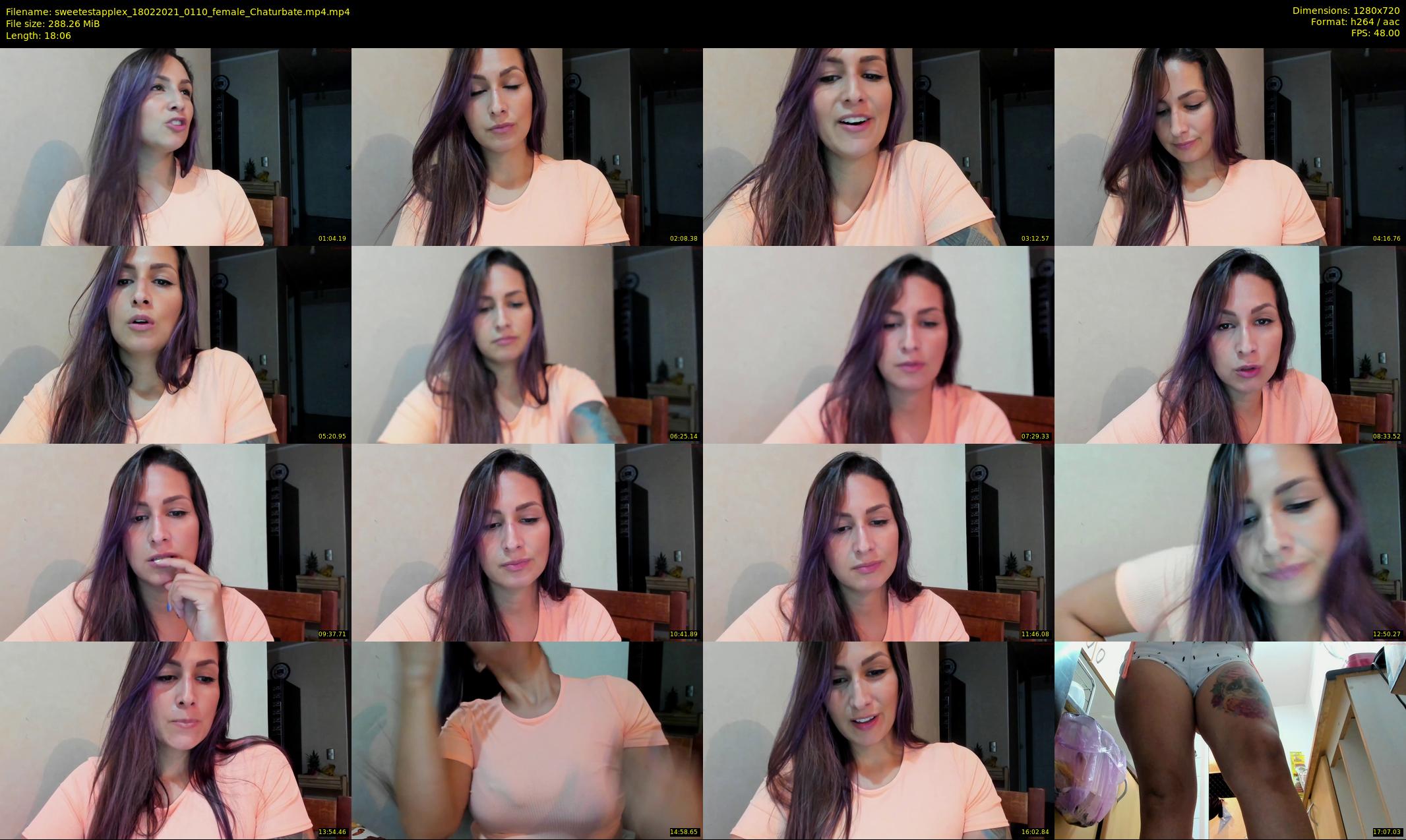 sweetestapplex — 19 minute Chaturbate female cam show recording, 720p, Feb 18, 2021