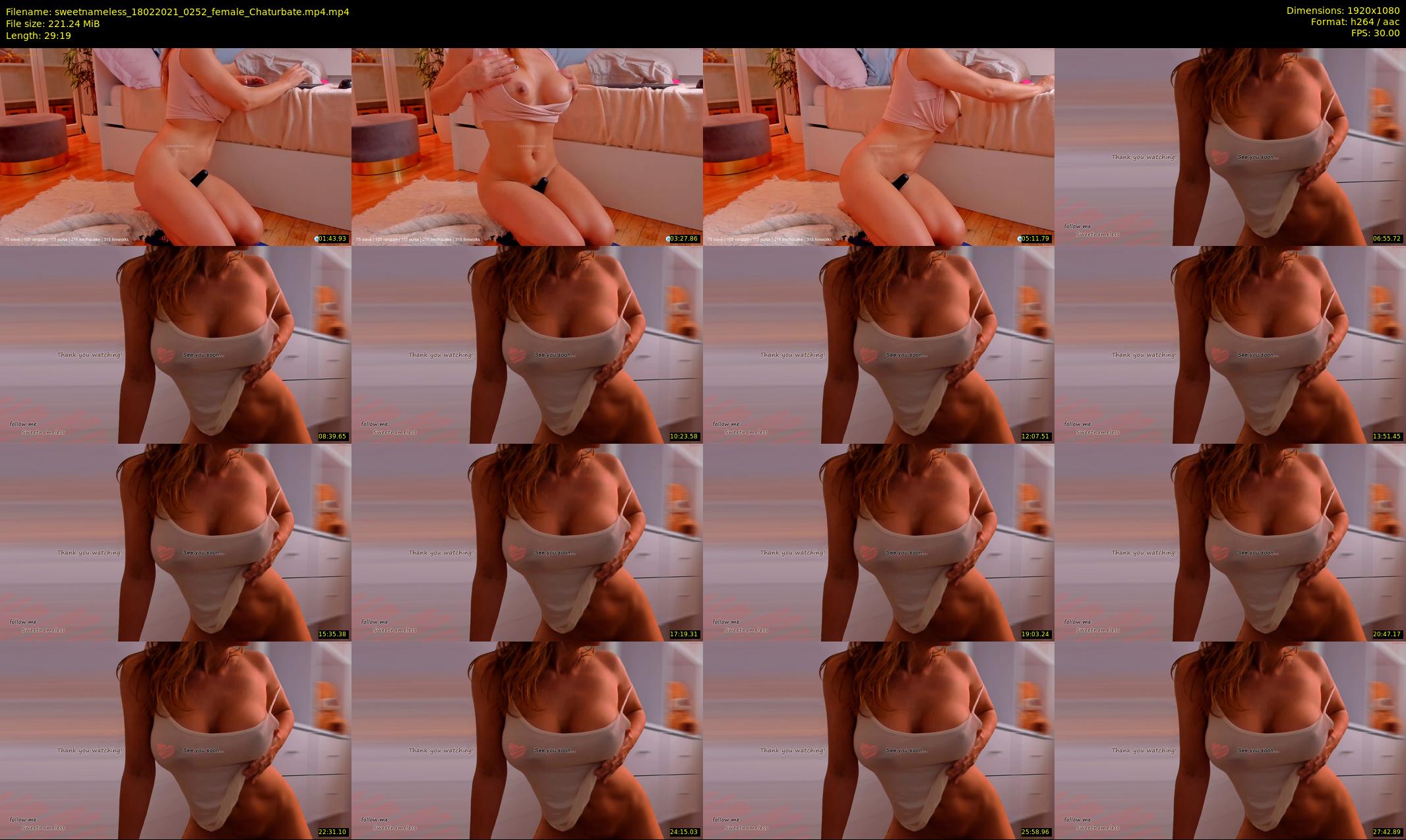 sweetnameless — 30 minute Chaturbate couple cam show recording, 1080p, Feb 18, 2021