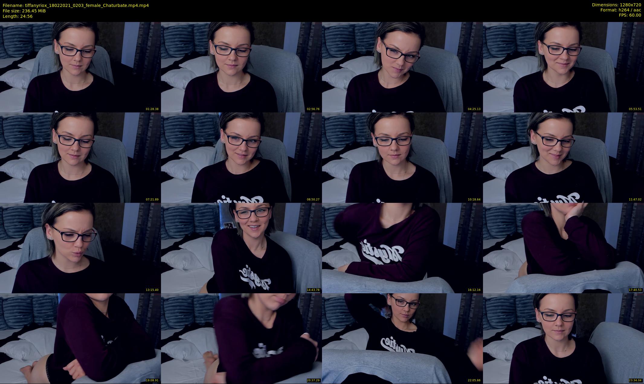 tiffanyriox — 25 minute Chaturbate female cam show recording, 720p, Feb 18, 2021