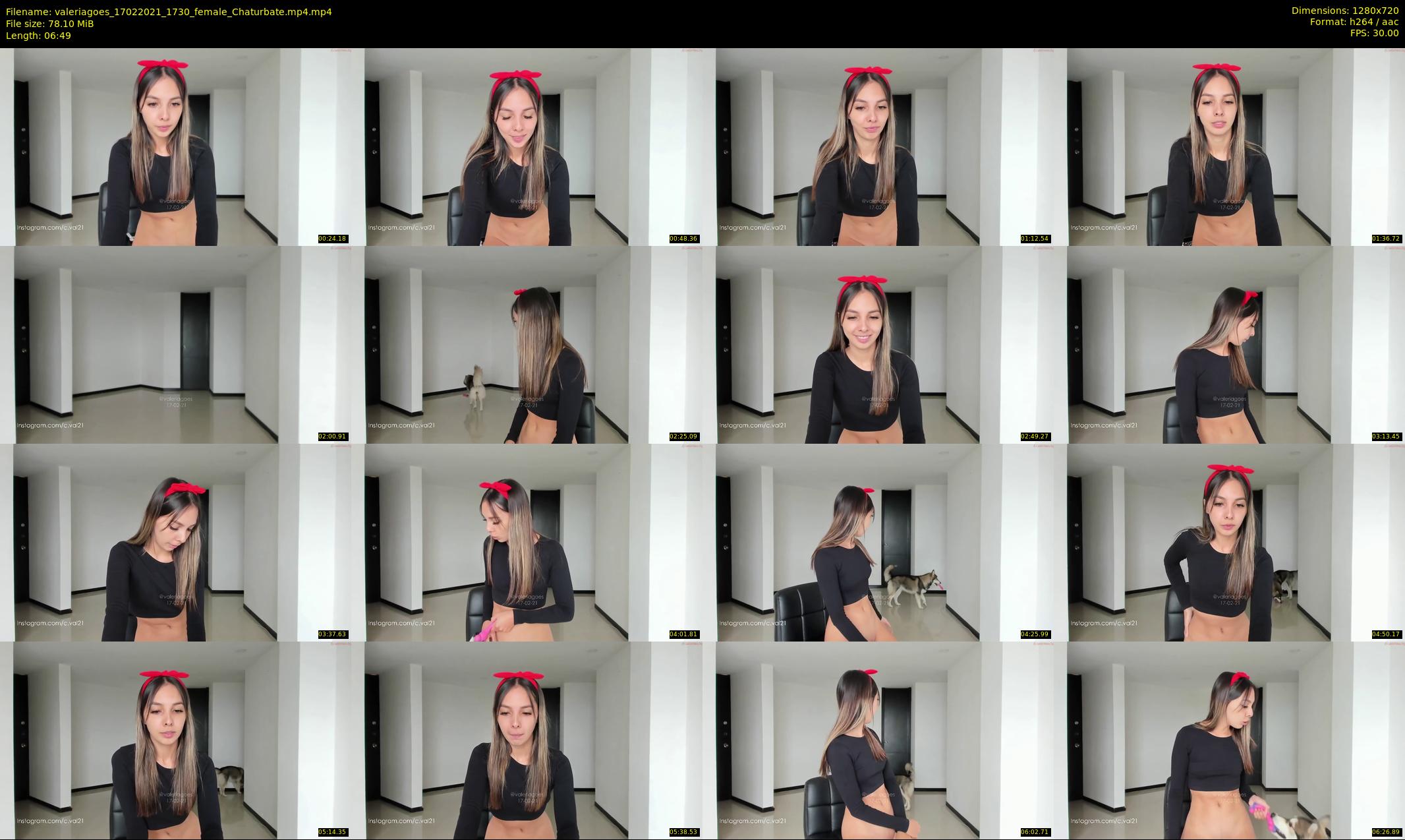 valeriagoes — 7 minute Chaturbate female cam show recording, 720p, Feb 17, 2021