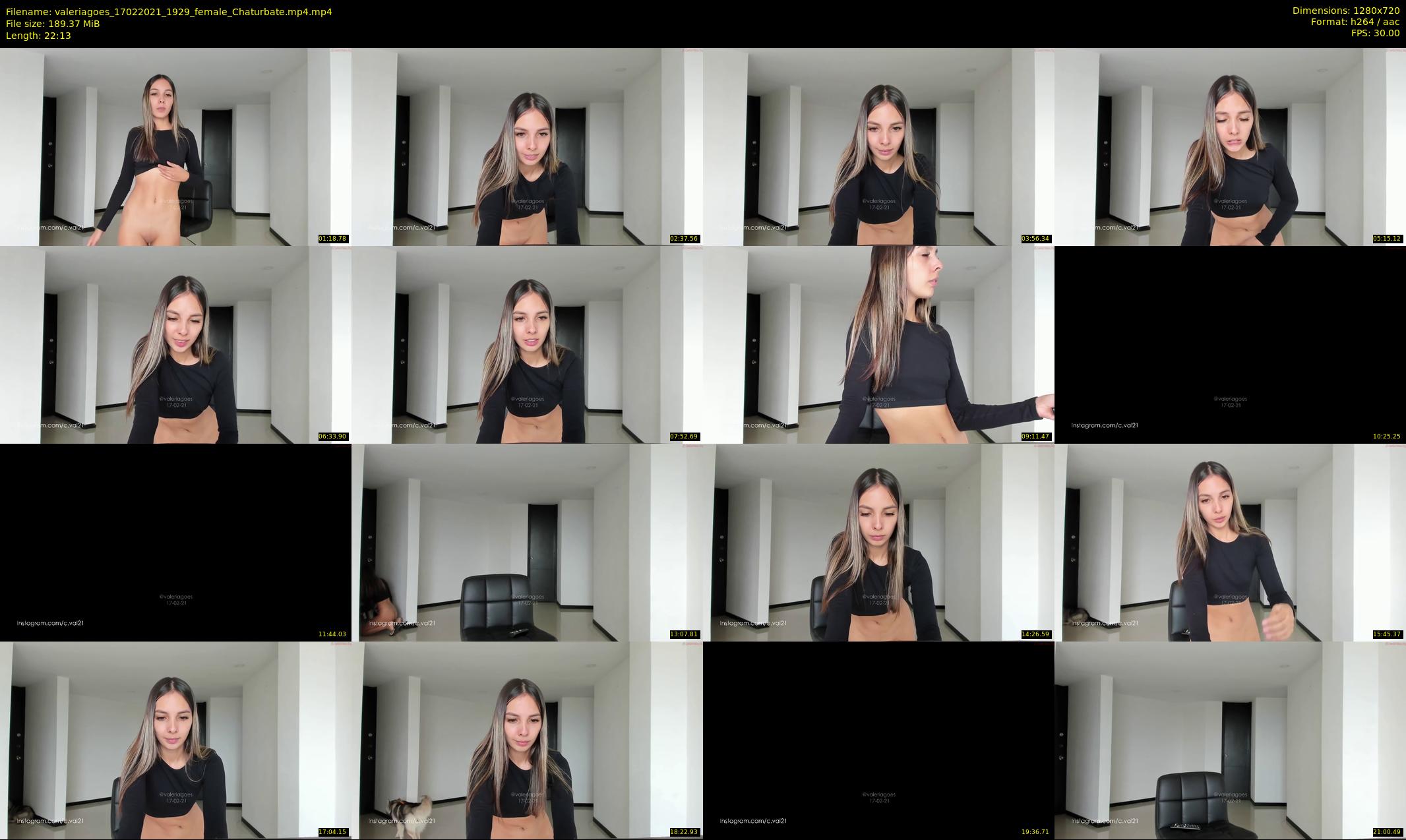 valeriagoes — 23 minute Chaturbate female cam show recording, 720p, Feb 17, 2021