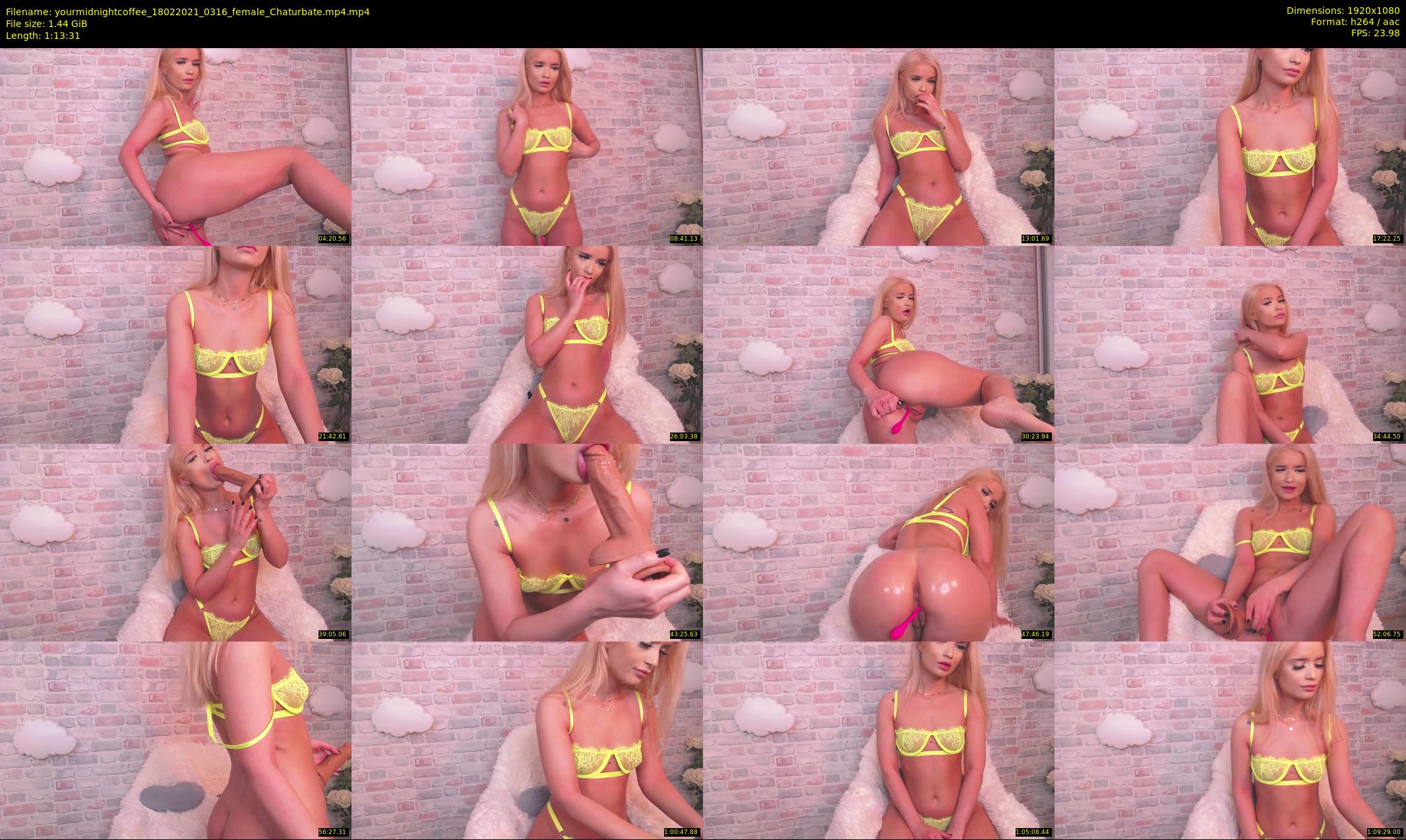 yourmidnightcoffee — 74 minute Chaturbate female cam show recording, 1080p, Feb 18, 2021