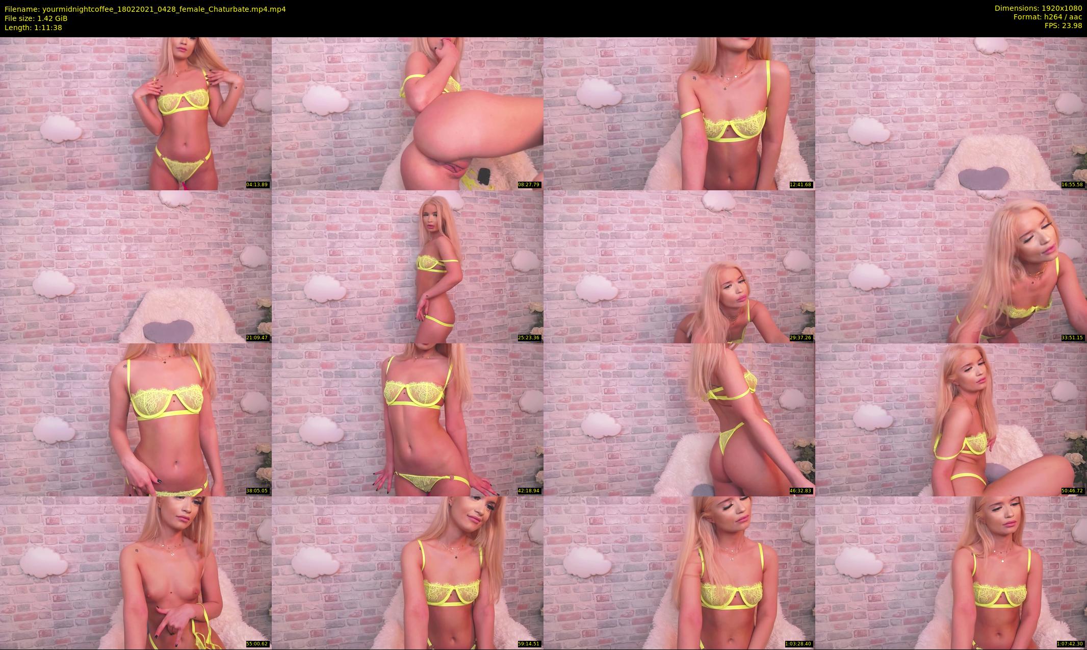 yourmidnightcoffee — 72 minute Chaturbate female cam show recording, 1080p, Feb 18, 2021
