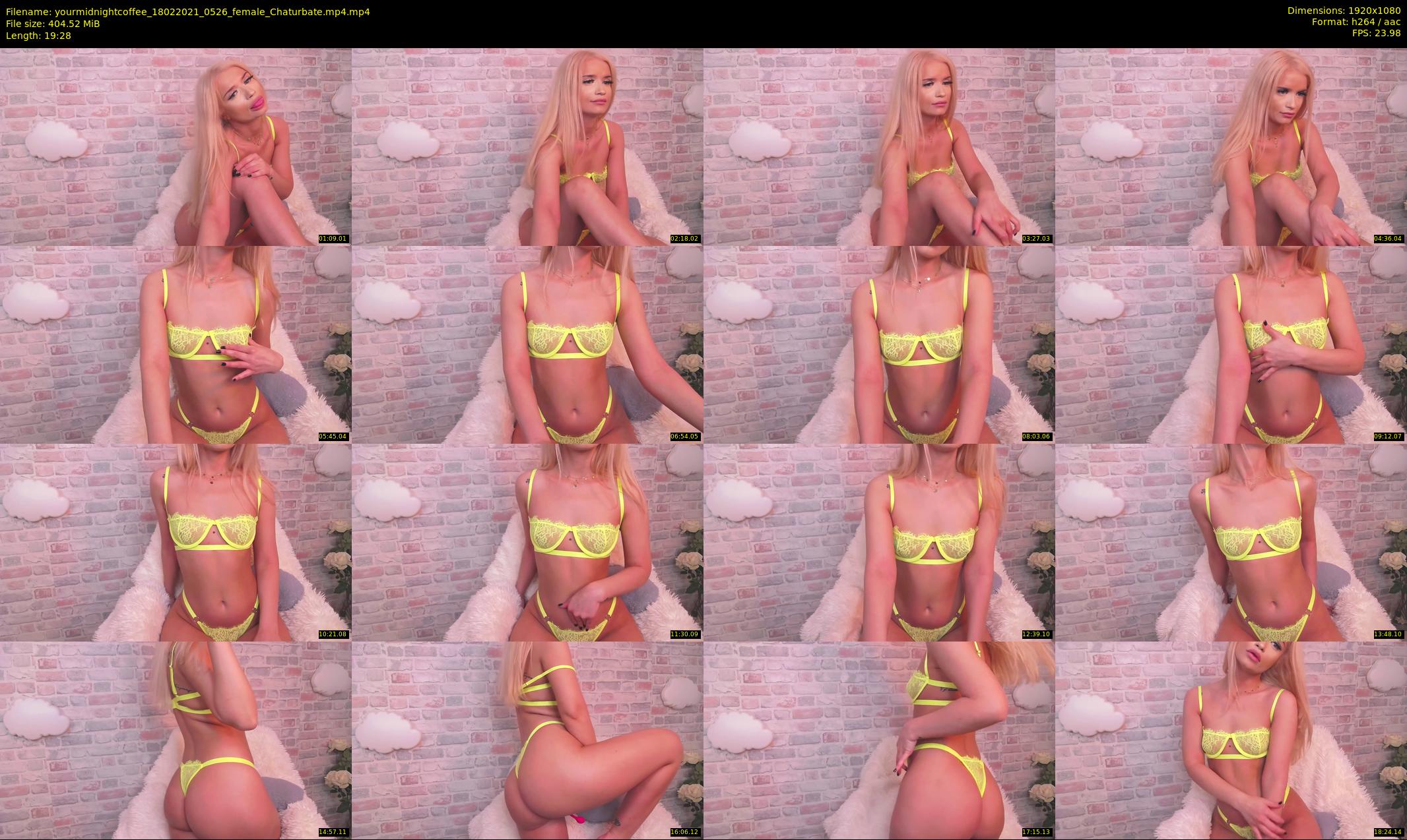 yourmidnightcoffee — 20 minute Chaturbate female cam show recording, 1080p, Feb 18, 2021