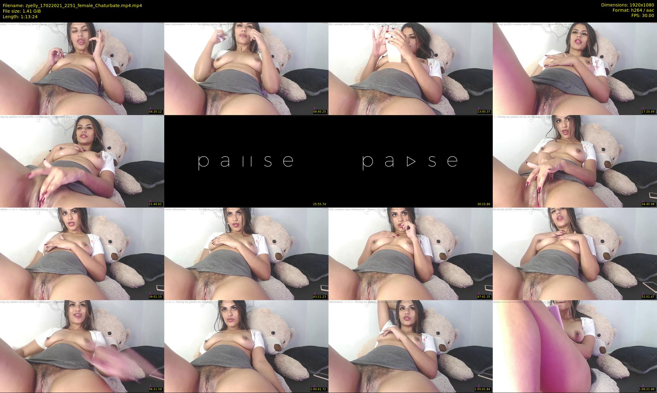 zyelly — 74 minute Chaturbate female cam show recording, 1080p, Feb 17, 2021