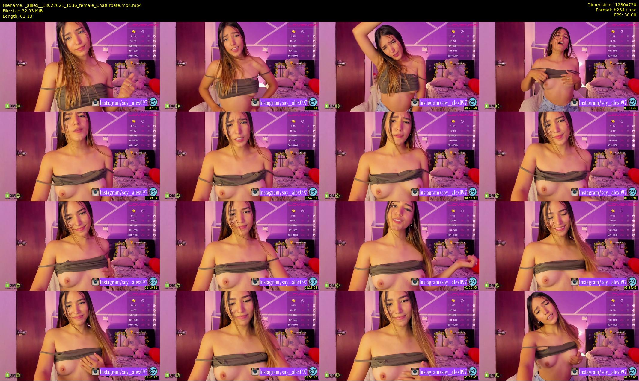 _alliex_ — 3 minute Chaturbate female cam show recording, 720p, Feb 18, 2021