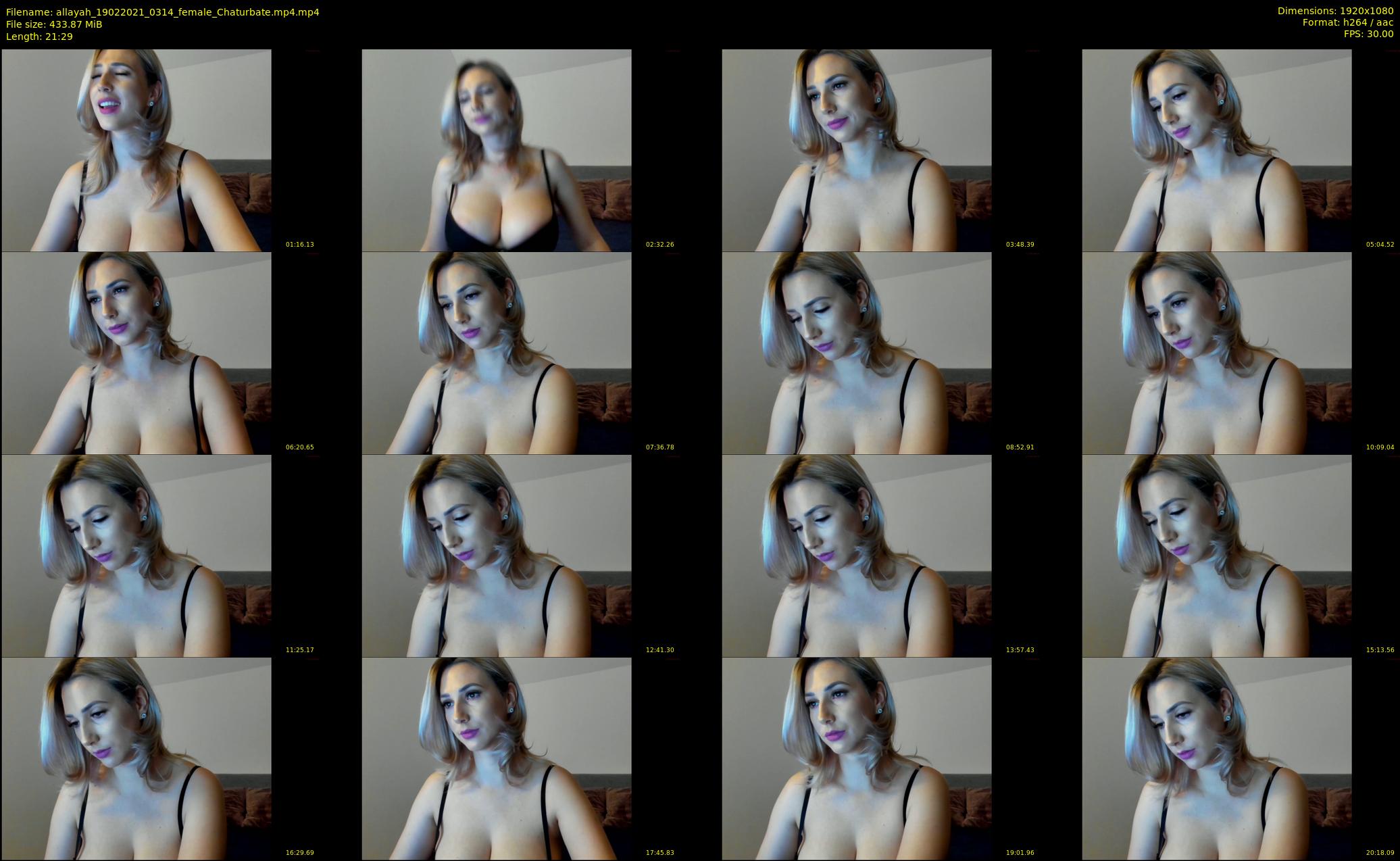 allayah — 22 minute Chaturbate female cam show recording, 1080p, Feb 19, 2021