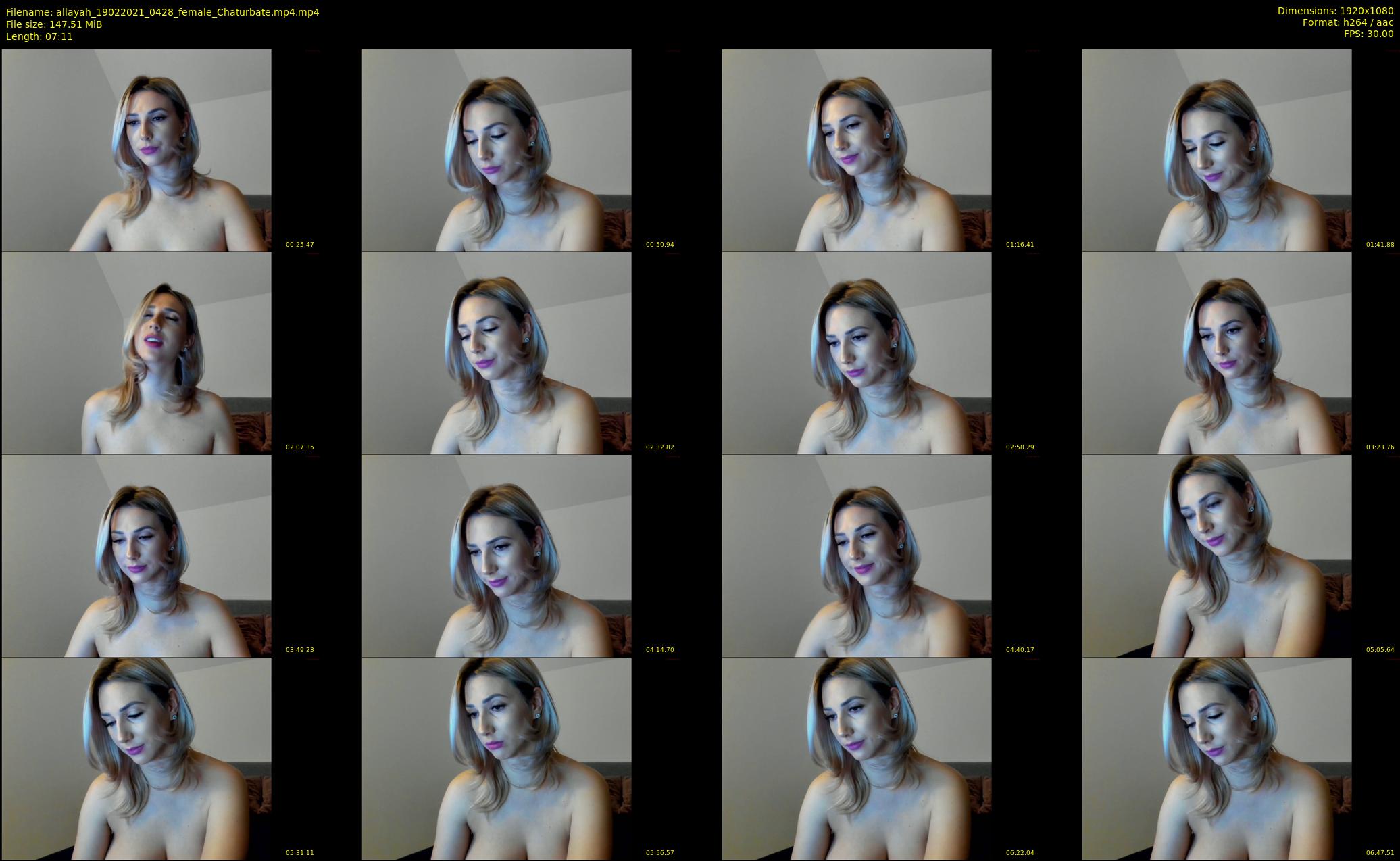 allayah — 8 minute Chaturbate female cam show recording, 1080p, Feb 19, 2021