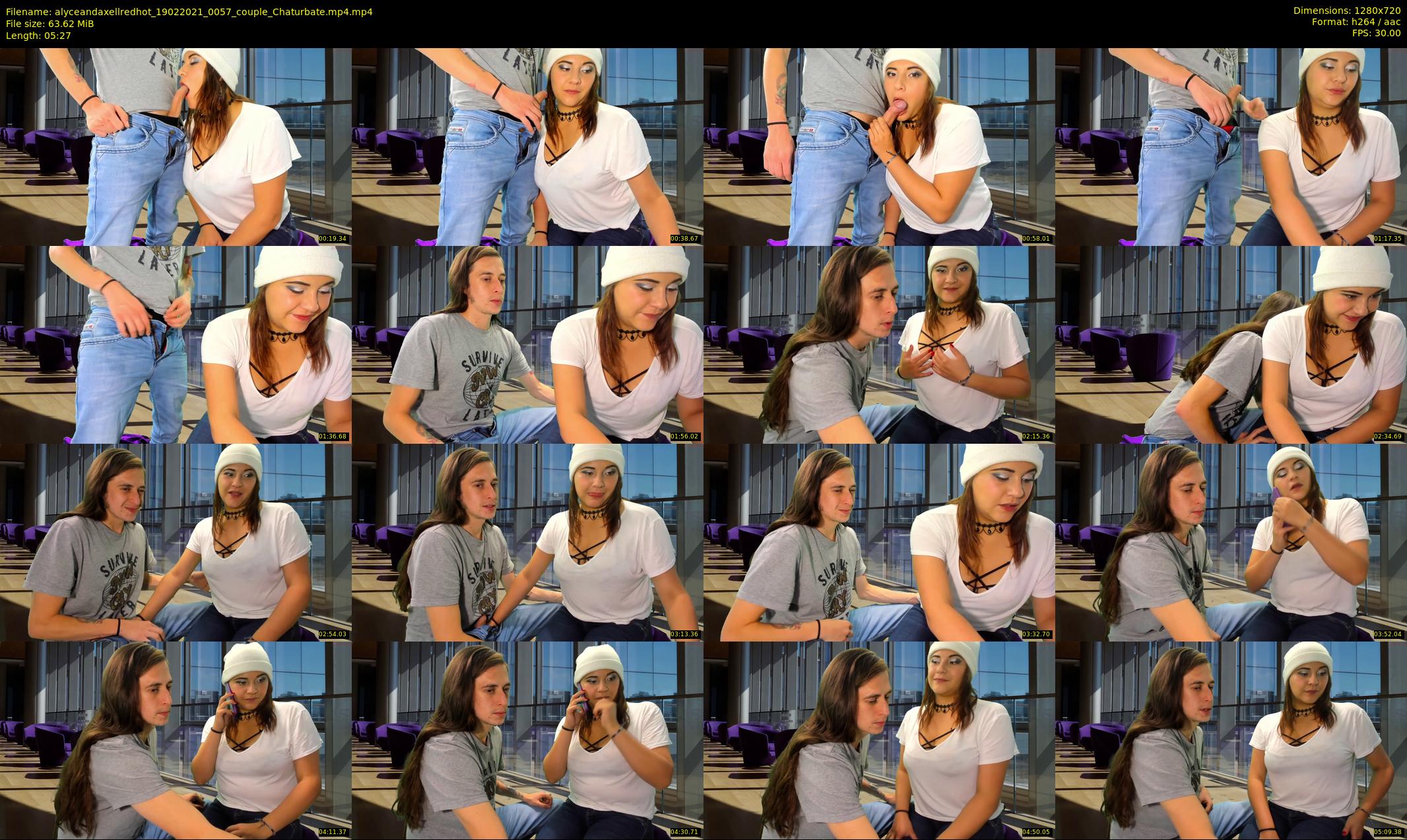 alyceandaxellredhot — 6 minute Chaturbate couple cam show recording, 720p, Feb 19, 2021