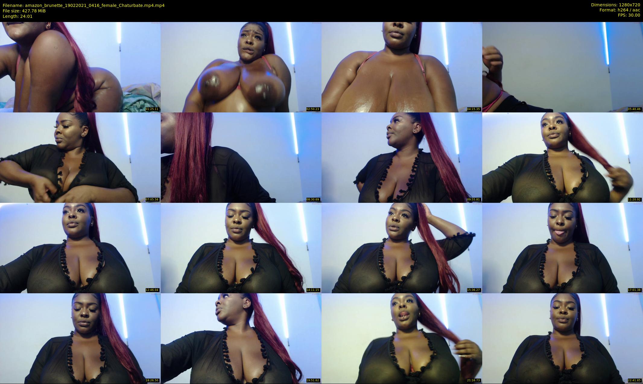 amazon_brunette — 25 minute Chaturbate female cam show recording, 720p, Feb 19, 2021