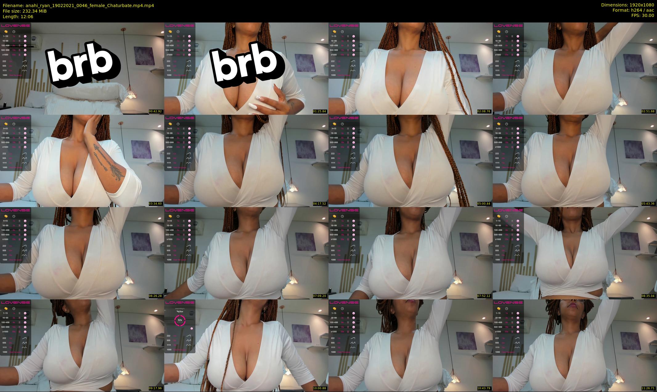 anahi_ryan — 13 minute Chaturbate female cam show recording, 1080p, Feb 19, 2021