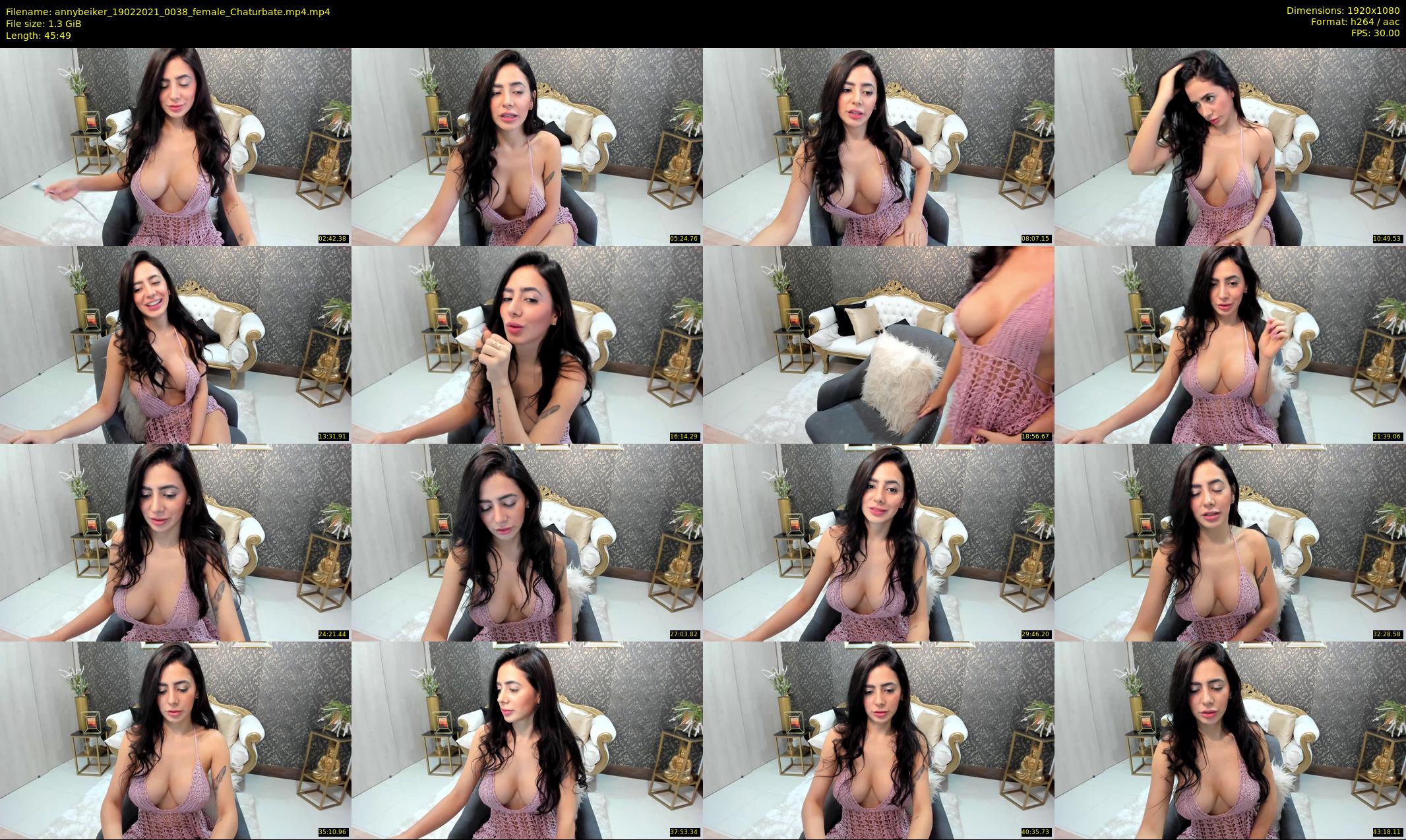 annybeiker — 46 minute Chaturbate female cam show recording, 1080p, Feb 19, 2021