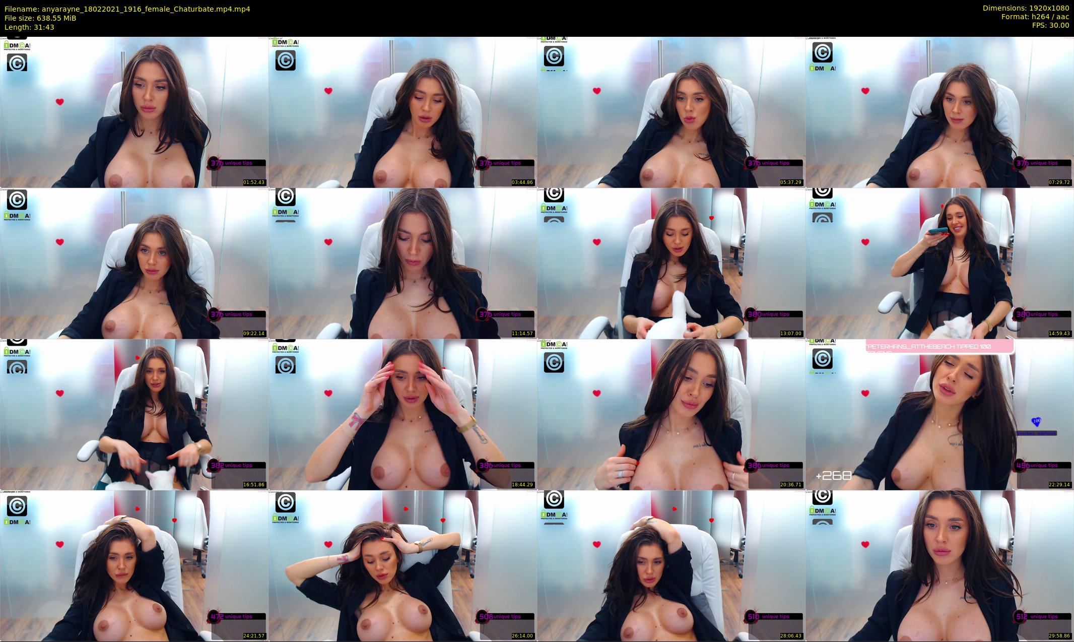 anyarayne — 32 minute Chaturbate female cam show recording, 1080p, Feb 18, 2021