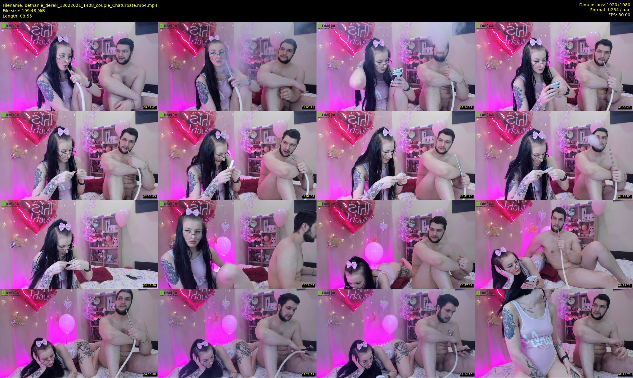 bethanie_derek — 9 minute Chaturbate couple cam show recording, 1080p, Feb 18, 2021