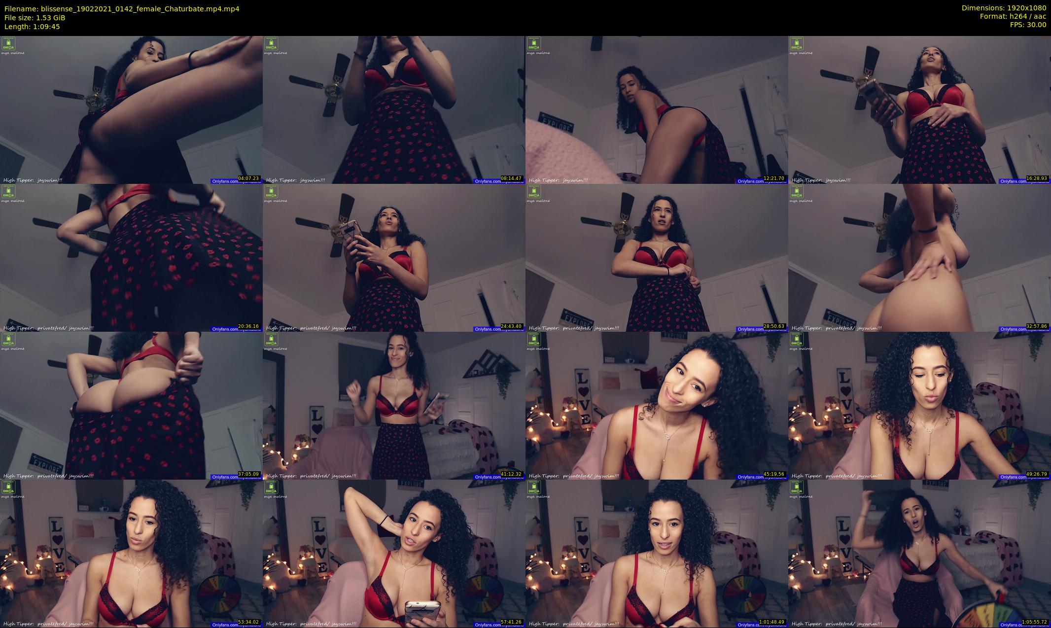 blissense — 70 minute Chaturbate female cam show recording, 1080p, Feb 19, 2021