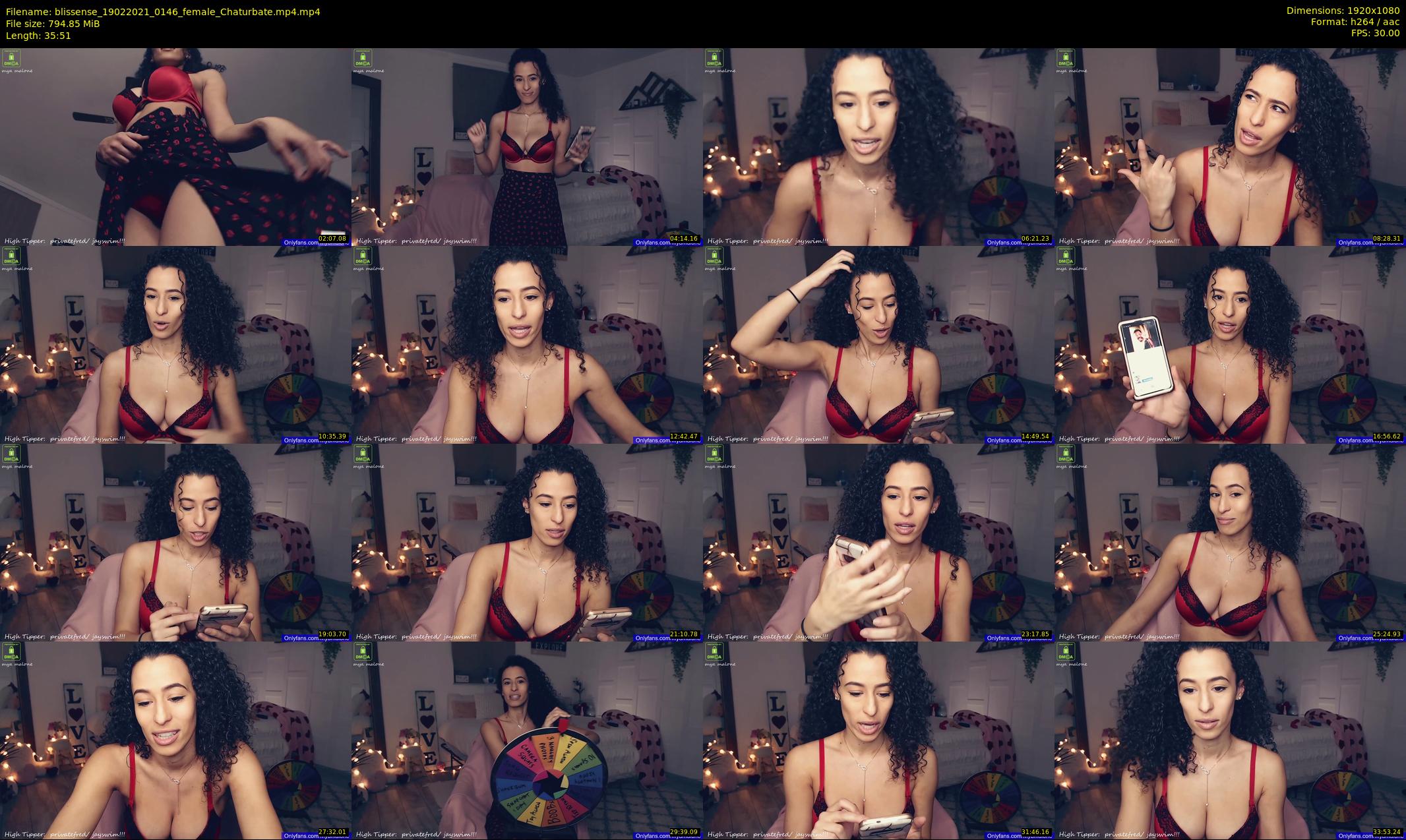 blissense — 36 minute Chaturbate female cam show recording, 1080p, Feb 19, 2021
