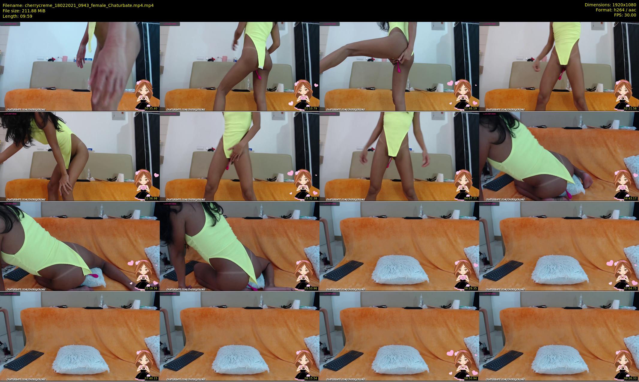 cherrycreme — 10 minute Chaturbate female cam show recording, 1080p, Feb 18, 2021