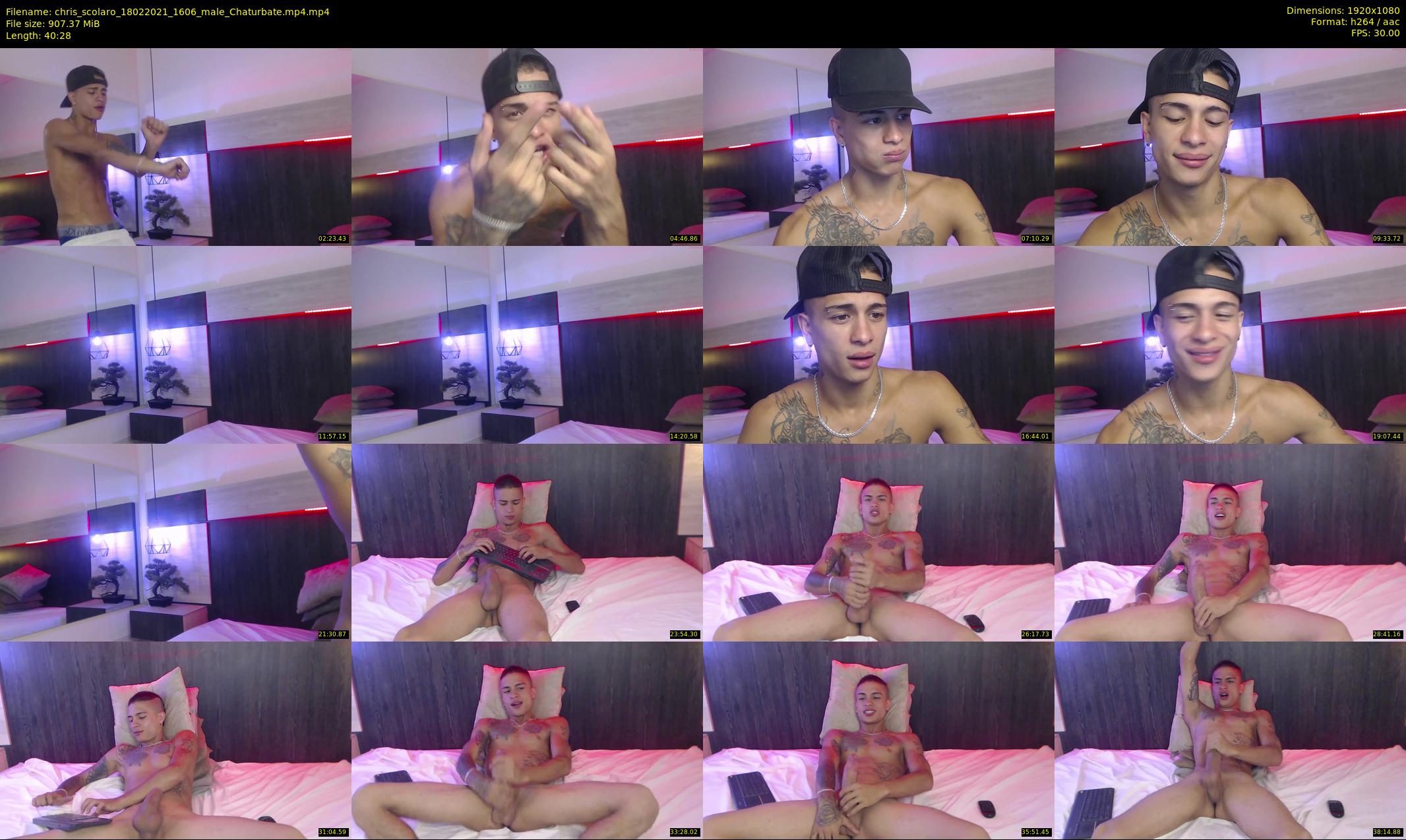 chris_scolaro — 41 minute Chaturbate male cam show recording, 1080p, Feb 18, 2021