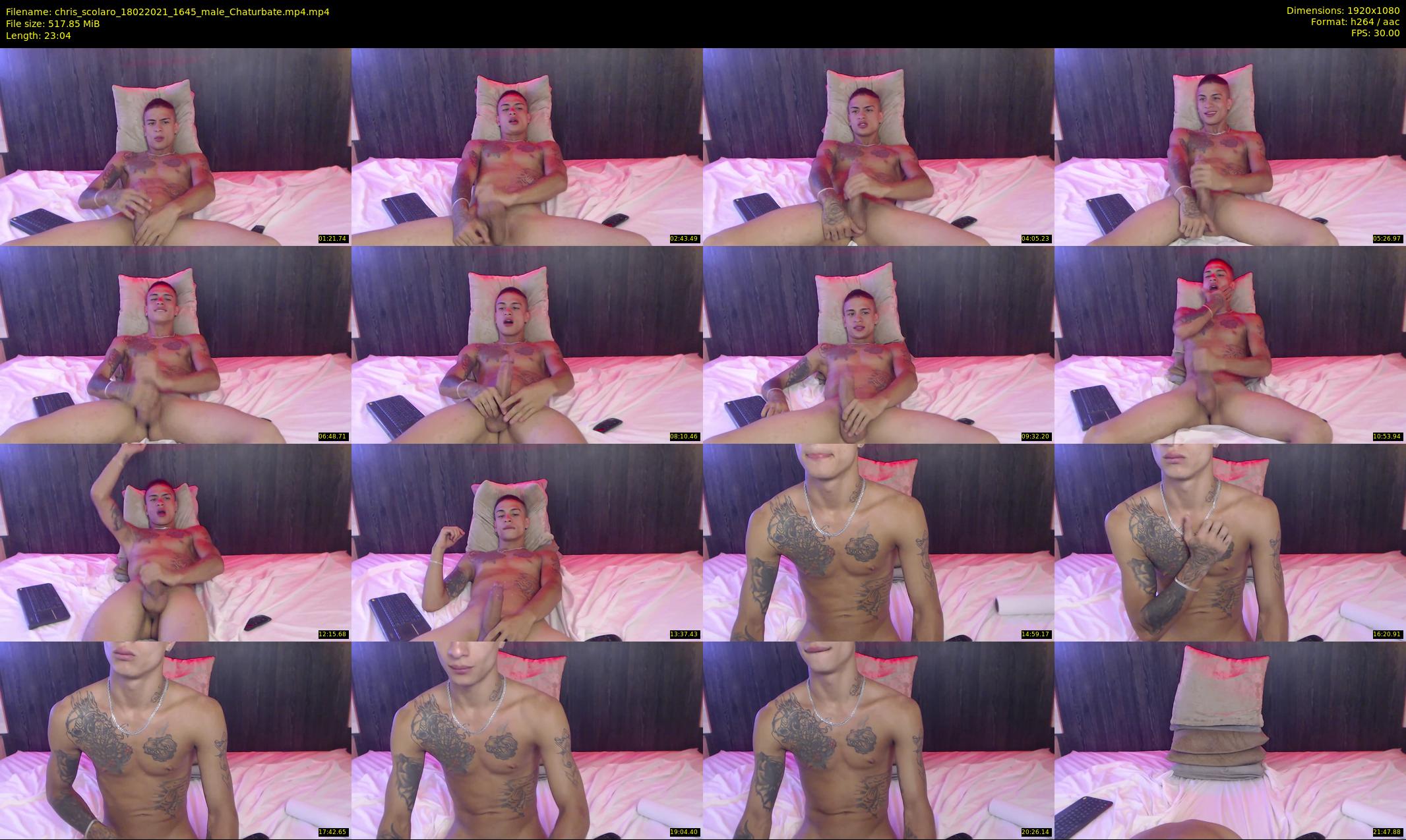 chris_scolaro — 24 minute Chaturbate male cam show recording, 1080p, Feb 18, 2021