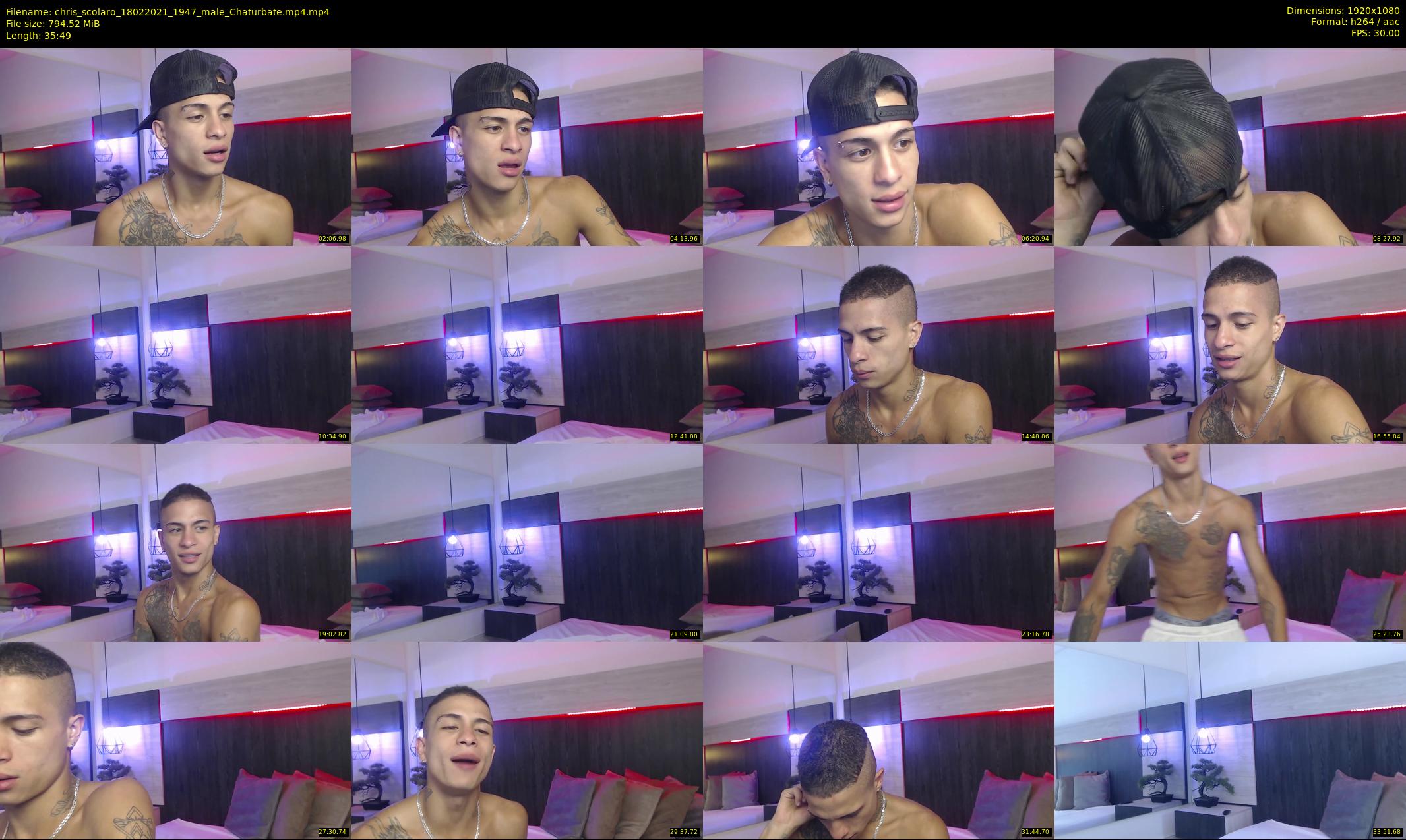 chris_scolaro — 36 minute Chaturbate male cam show recording, 1080p, Feb 18, 2021