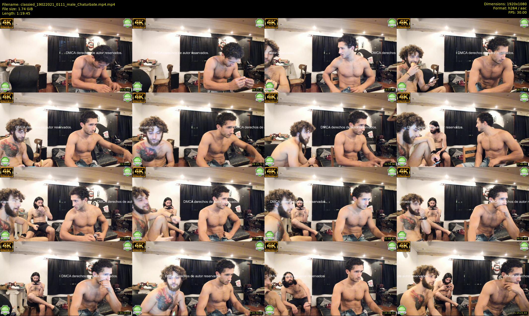 classied — 80 minute Chaturbate male cam show recording, 1080p, Feb 19, 2021