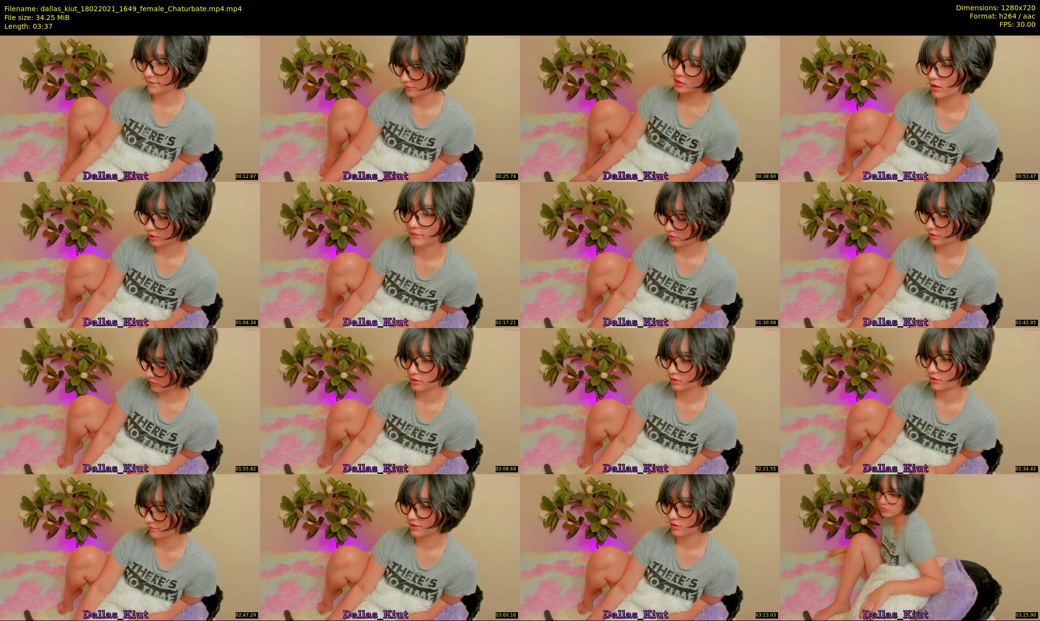 dallas_kiut — 4 minute Chaturbate female cam show recording, 720p, Feb 18, 2021