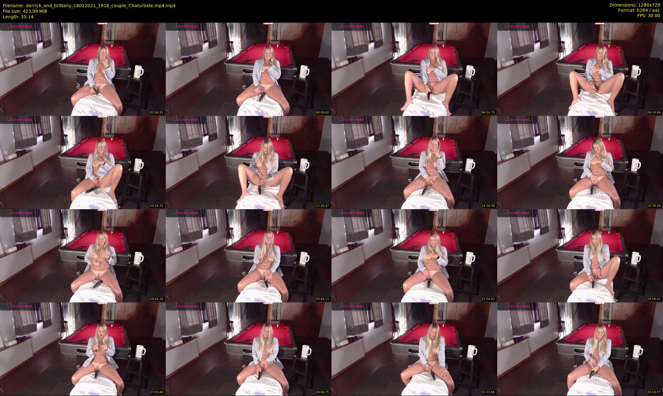 derrick_and_brittany — 36 minute Chaturbate couple cam show recording, 720p, Feb 18, 2021