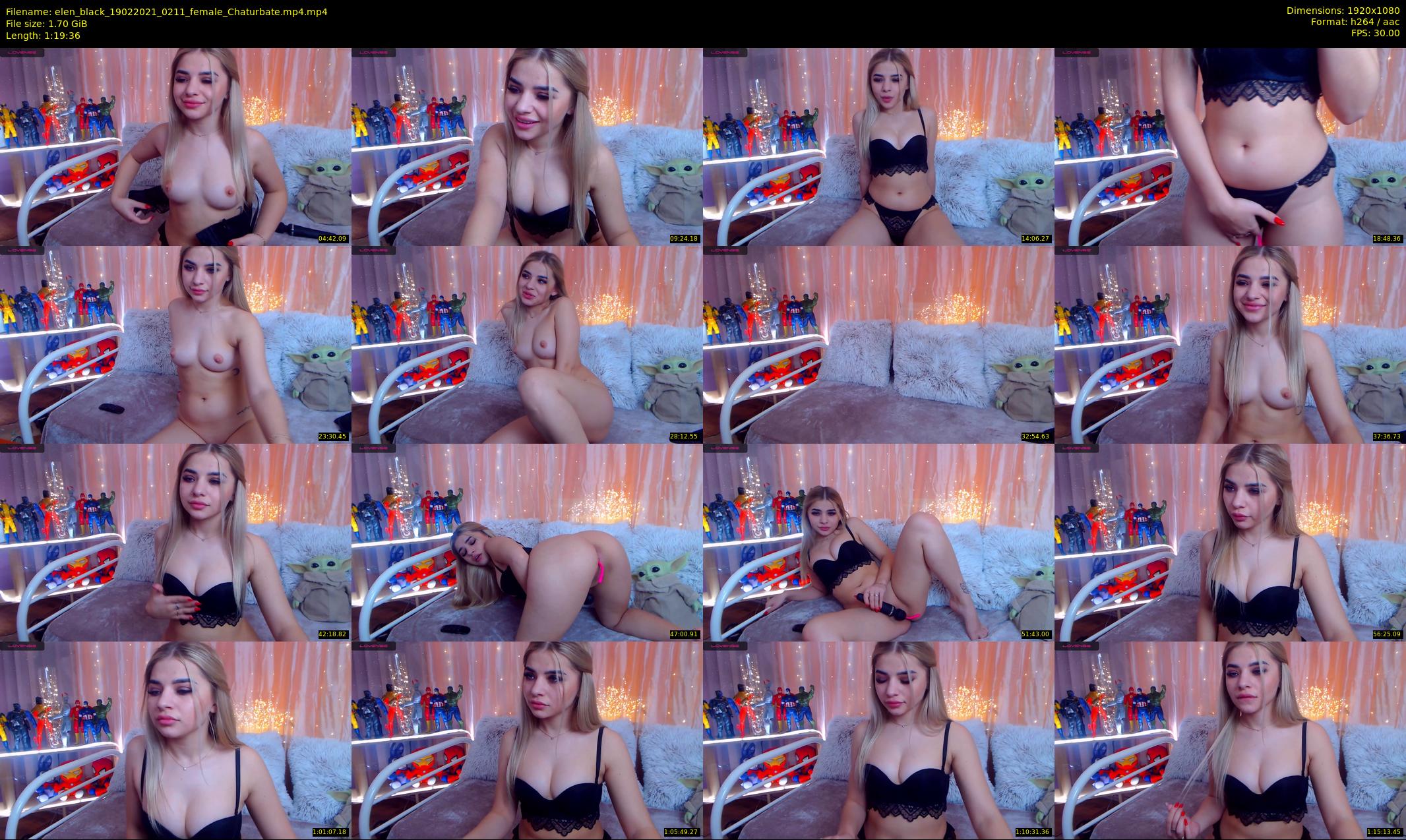 elen_black — 80 minute Chaturbate female cam show recording, 1080p, Feb 19, 2021