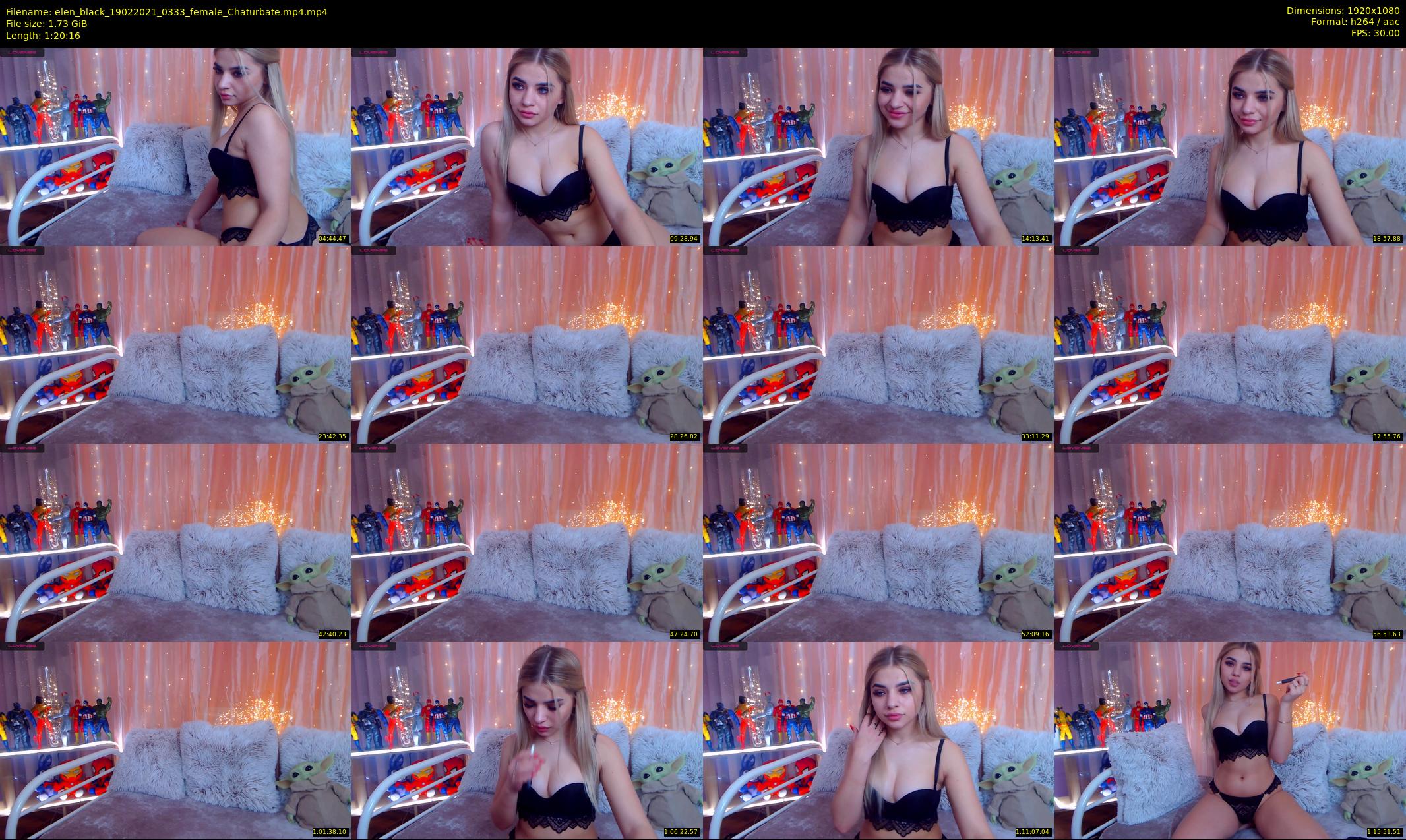 elen_black — 81 minute Chaturbate female cam show recording, 1080p, Feb 19, 2021