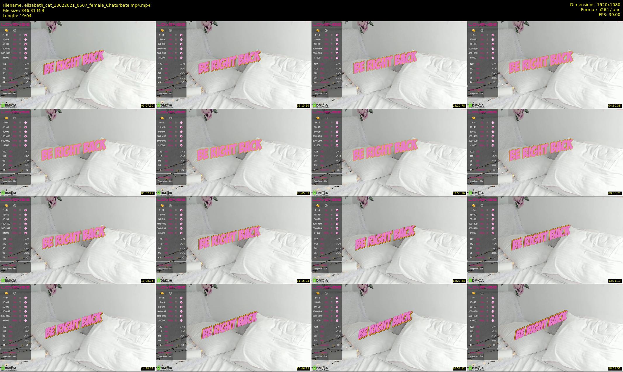 elizabeth_cat — 20 minute Chaturbate female cam show recording, 1080p, Feb 18, 2021