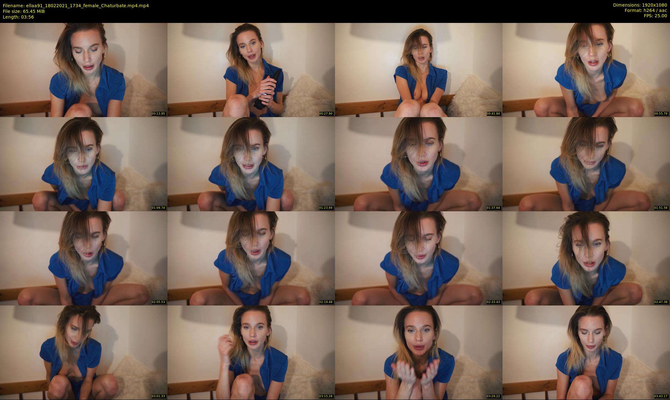 ellaa91 — 4 minute Chaturbate female cam show recording, 1080p, Feb 18, 2021
