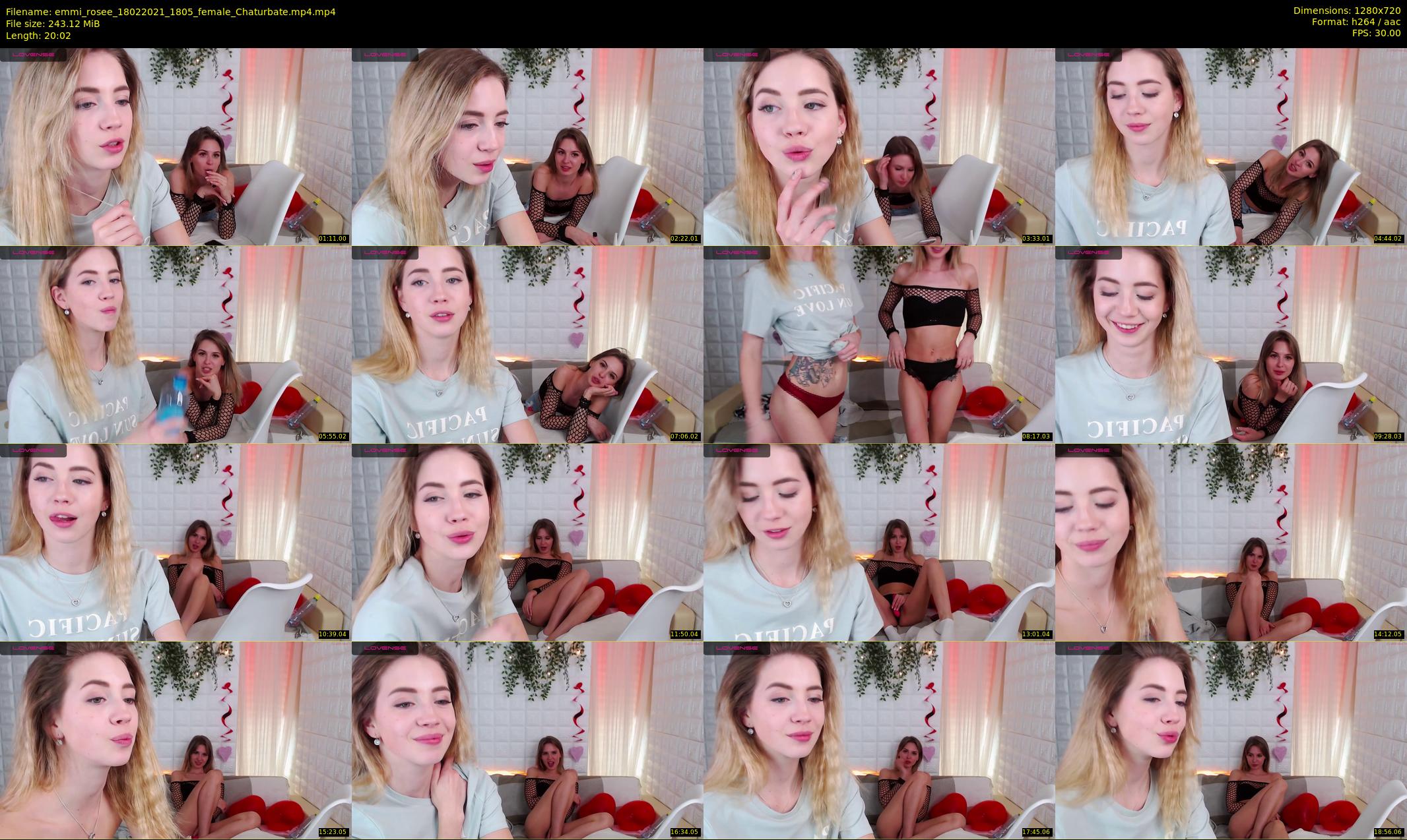 emmi_rosee — 21 minute Chaturbate female cam show recording, 720p, Feb 18, 2021